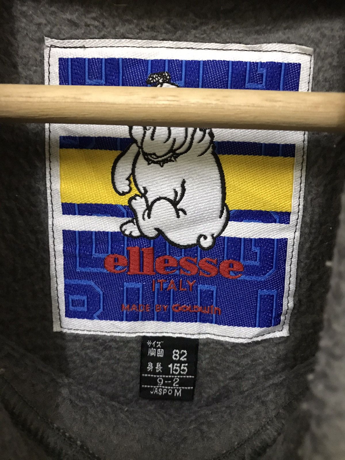 Ellesse × Goldwin Vintage Ellesse Goldwin Bulldog Fleece Sweatshirt Size US L / EU 52-54 / 3 - 8 Thumbnail