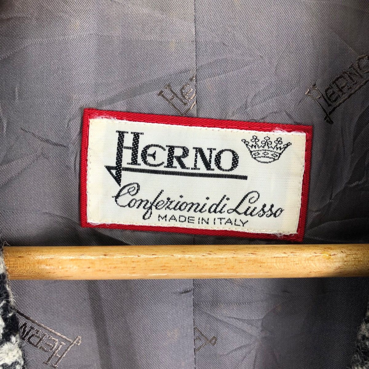 Herno Herno Confezioni Di Lusso Houndstooth Pattern Blazer Size 42S - 8 Thumbnail