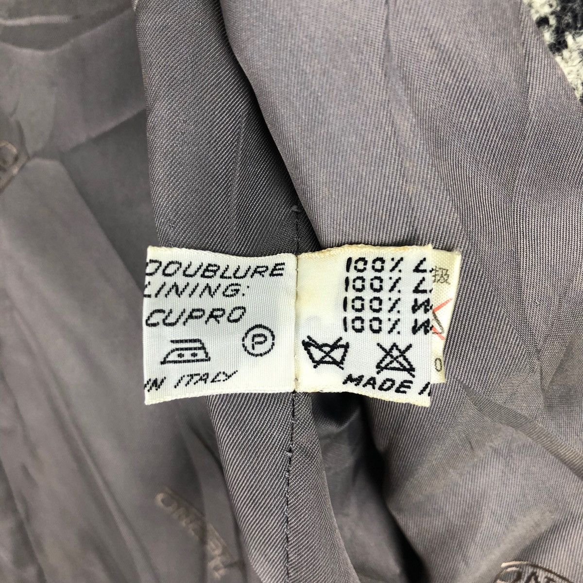 Herno Herno Confezioni Di Lusso Houndstooth Pattern Blazer Size 42S - 9 Thumbnail