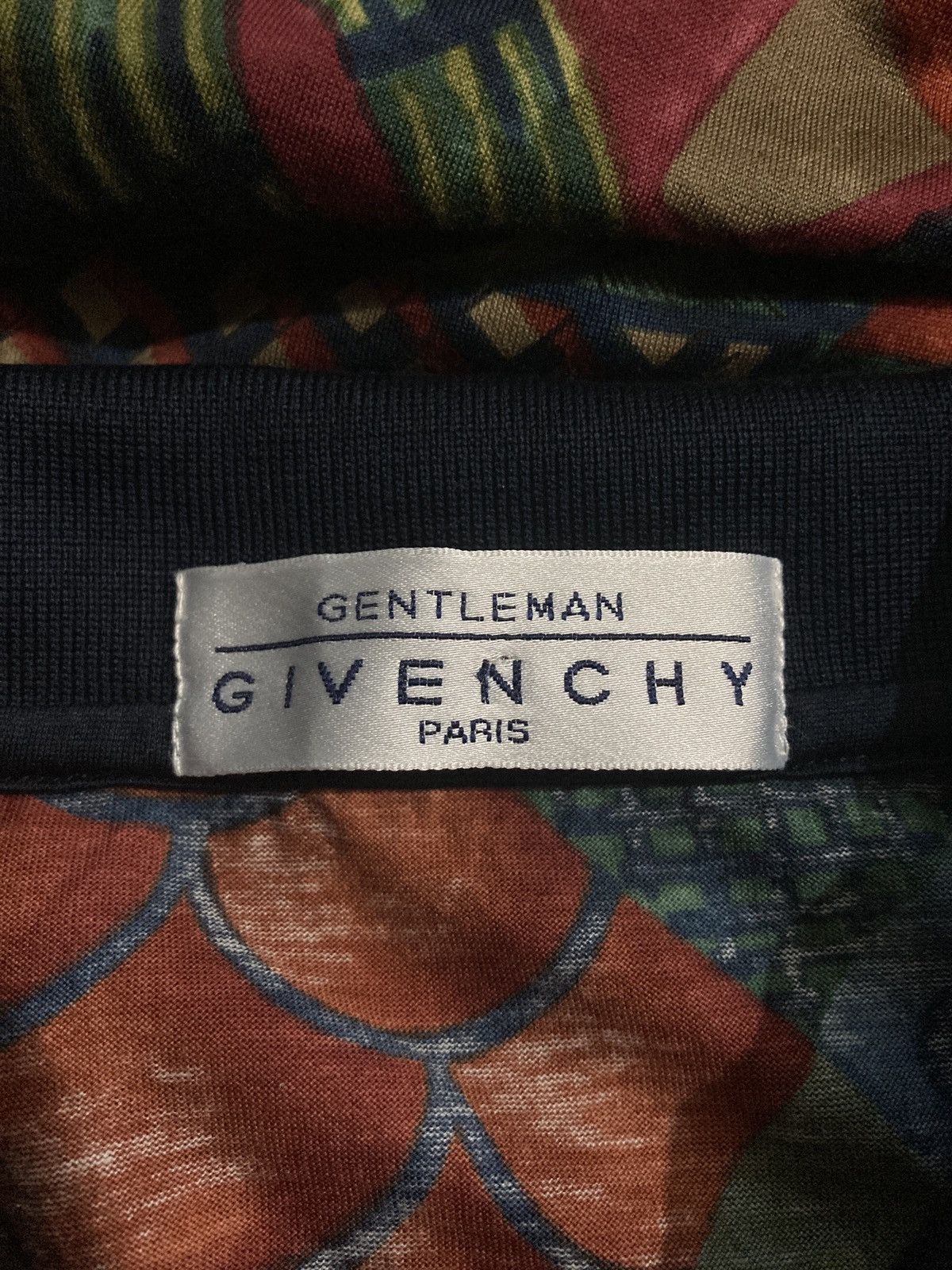 Givenchy Vintage Givenchy Abstract Retro Longsleeve Polo Shirt Size US XL / EU 56 / 4 - 6 Thumbnail
