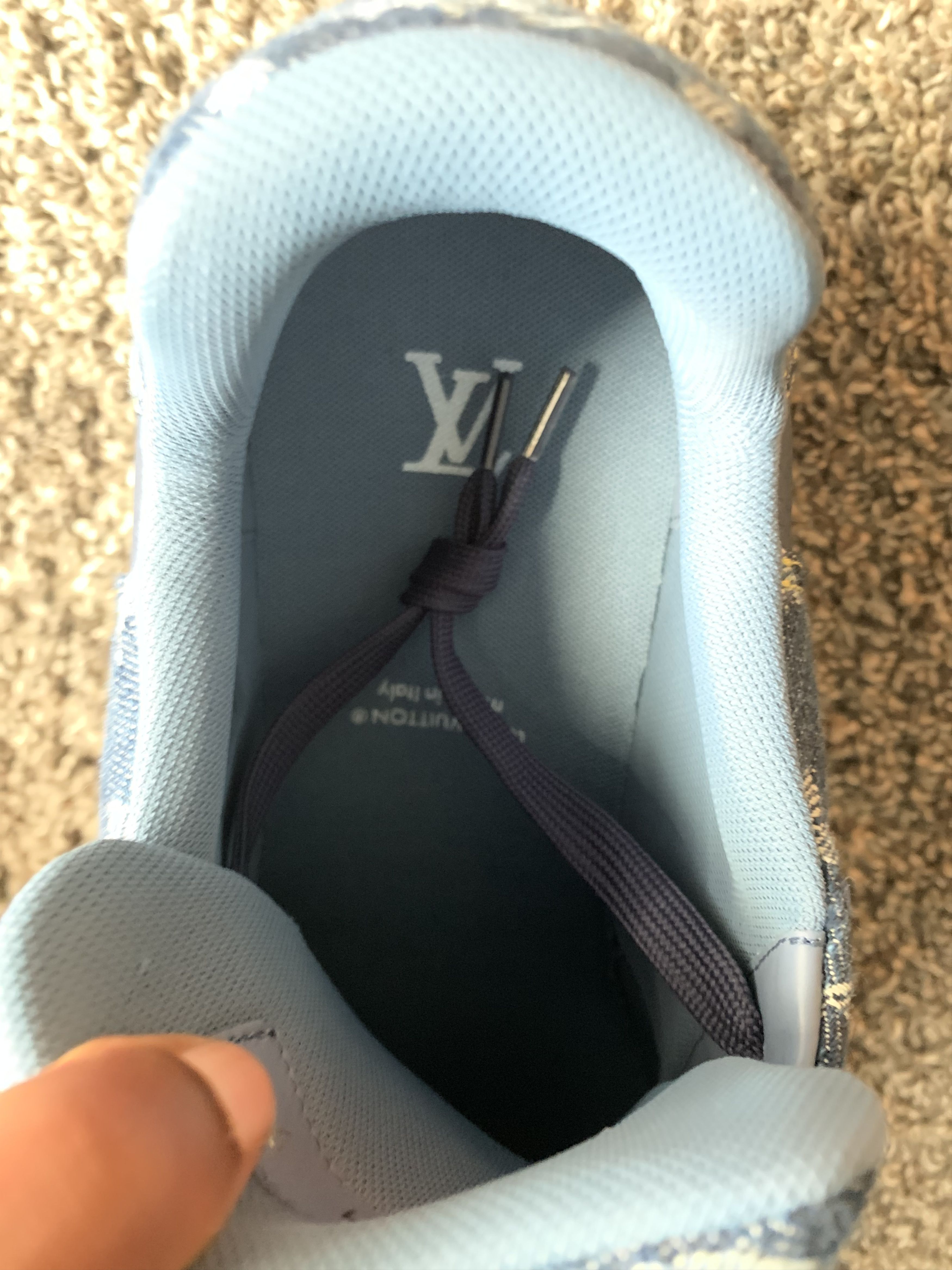 Louis Vuitton Louis Vuitton x Nigo Bleu Trainers Size US 10.5 / EU 43-44 - 3 Thumbnail