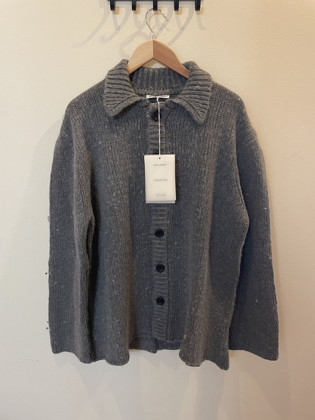 Our Legacy Big Cardigan Funky Grey Acrylic | Grailed