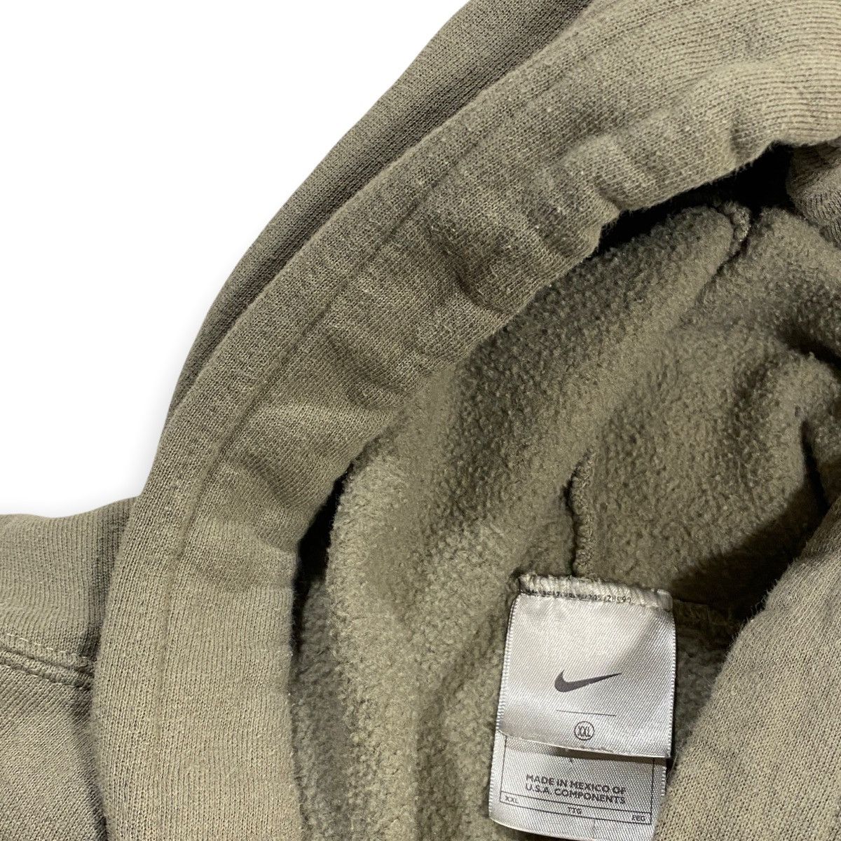 Nike × Vintage Vintage Pistachio Nike Middle Swoosh Hoodie Navy Blue Swoosh Size US XXL / EU 58 / 5 - 4 Thumbnail