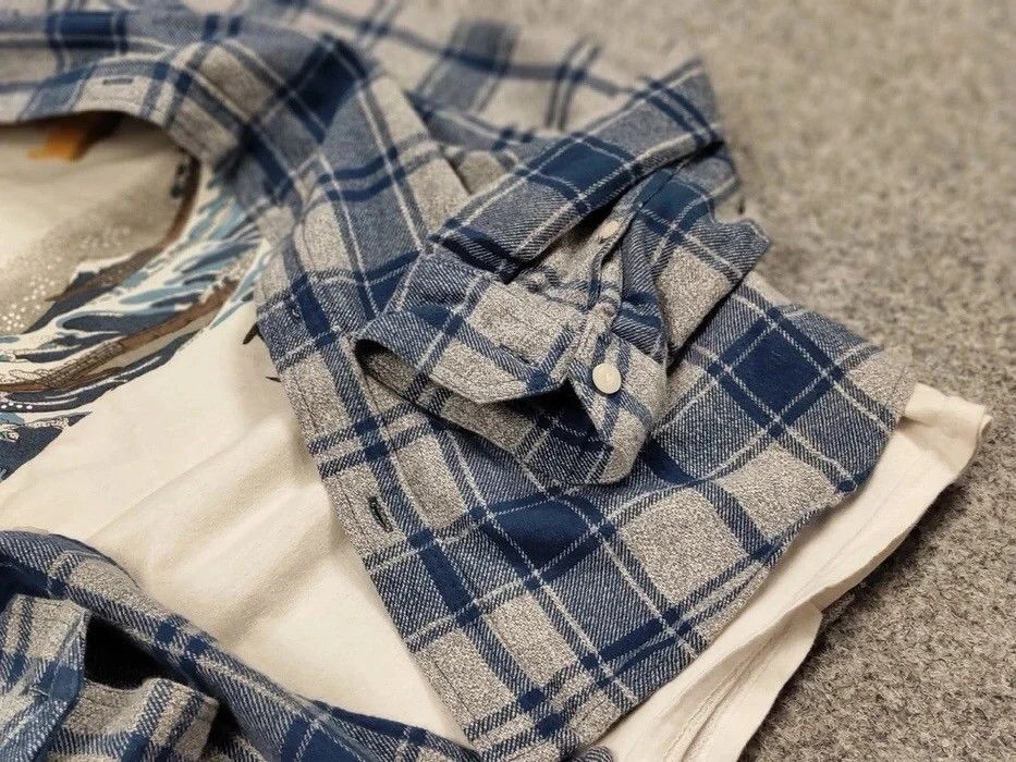 Flannel Vintage Flannel Shirt Travis Scott Style Size US M / EU 48-50 / 2 - 8 Thumbnail
