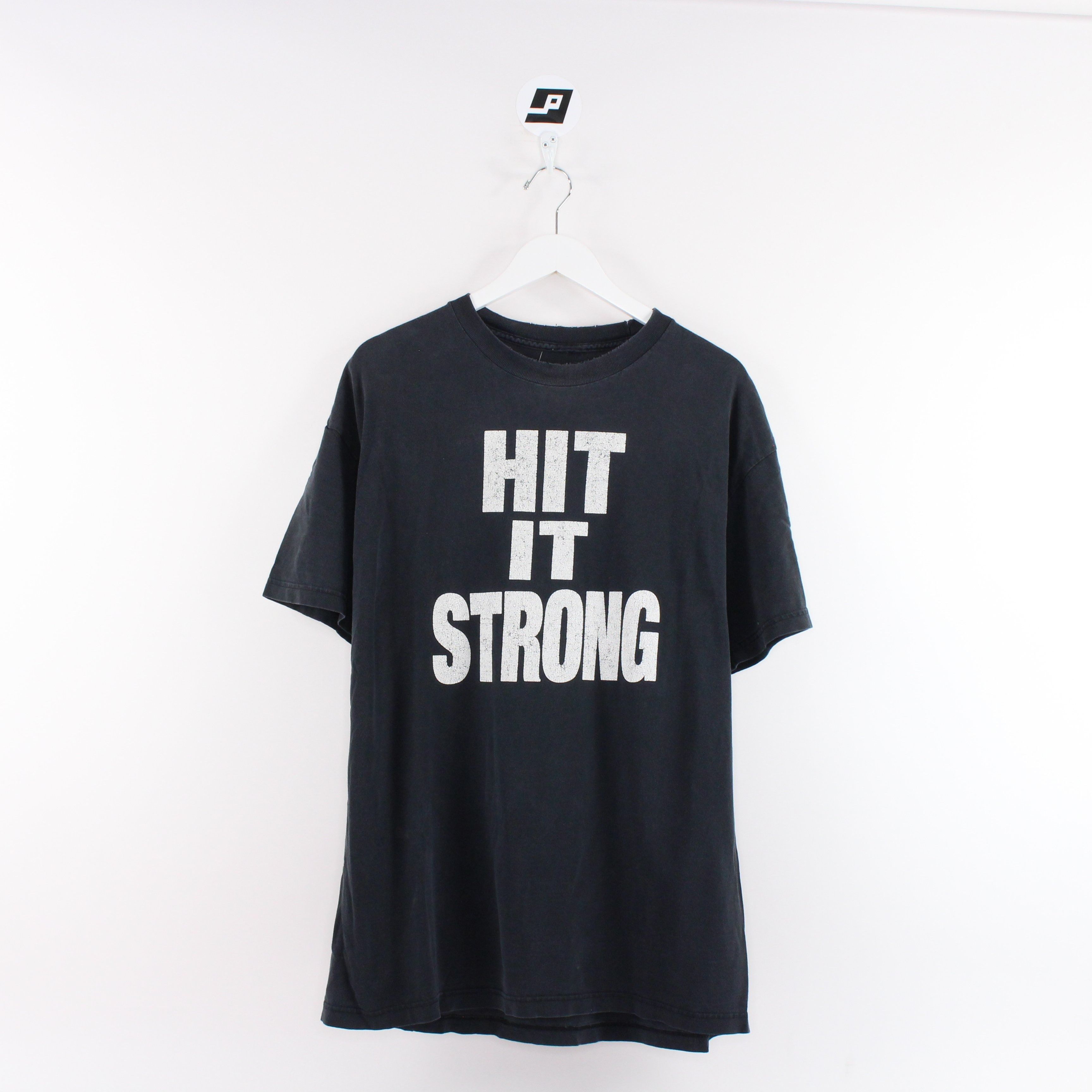 WWE The Rock Hit It Strong Hit It Fast Mens T-Shirt (XXL)