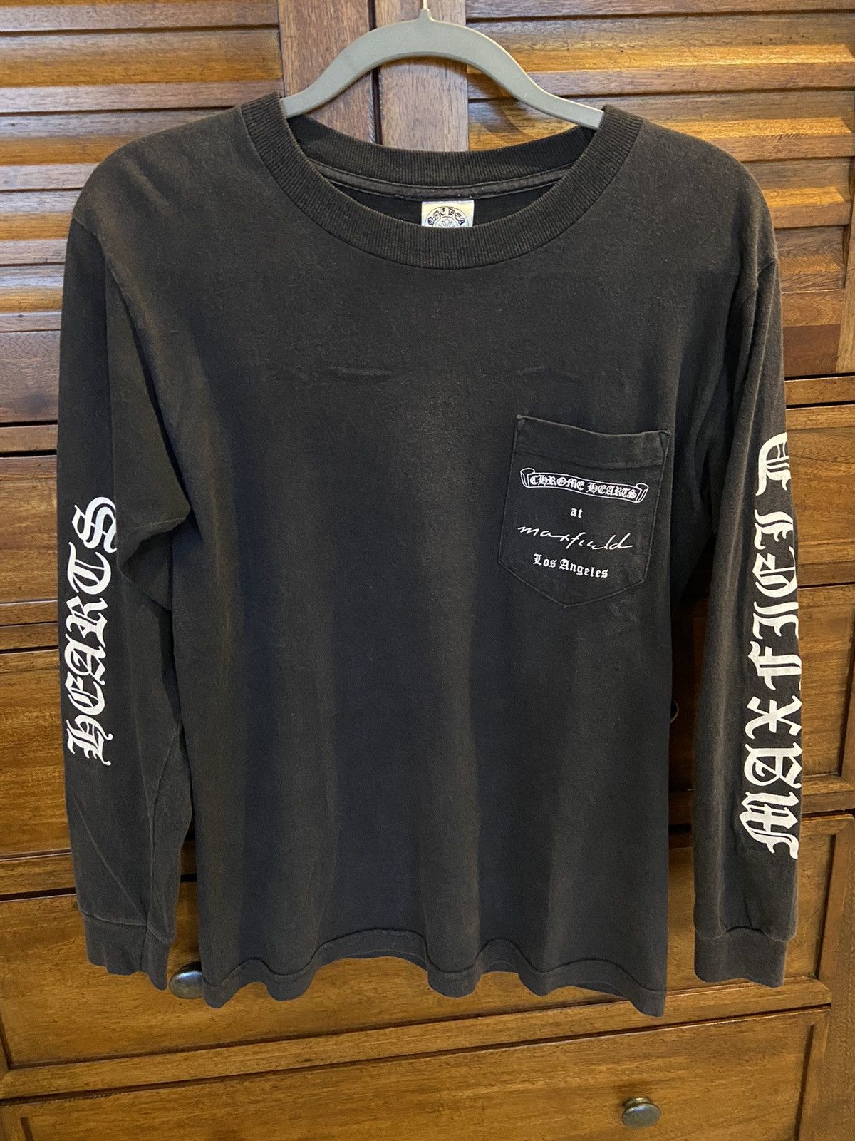 Chrome Hearts Chrome Hearts Vintage Black Maxfield La Long Sleeve Tee ...