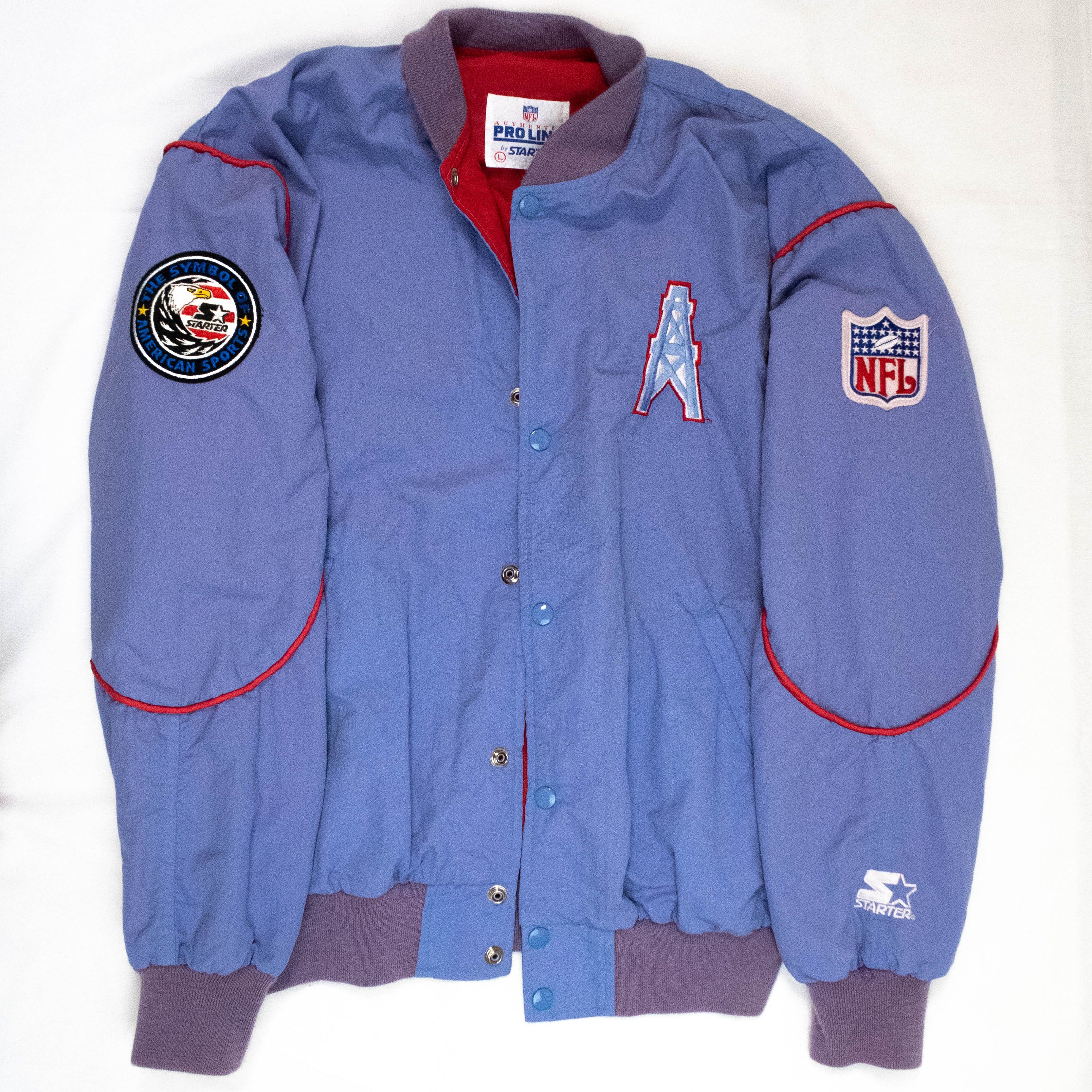 Vintage RARE Vintage Houston Oilers Starter Jacket L Grailed