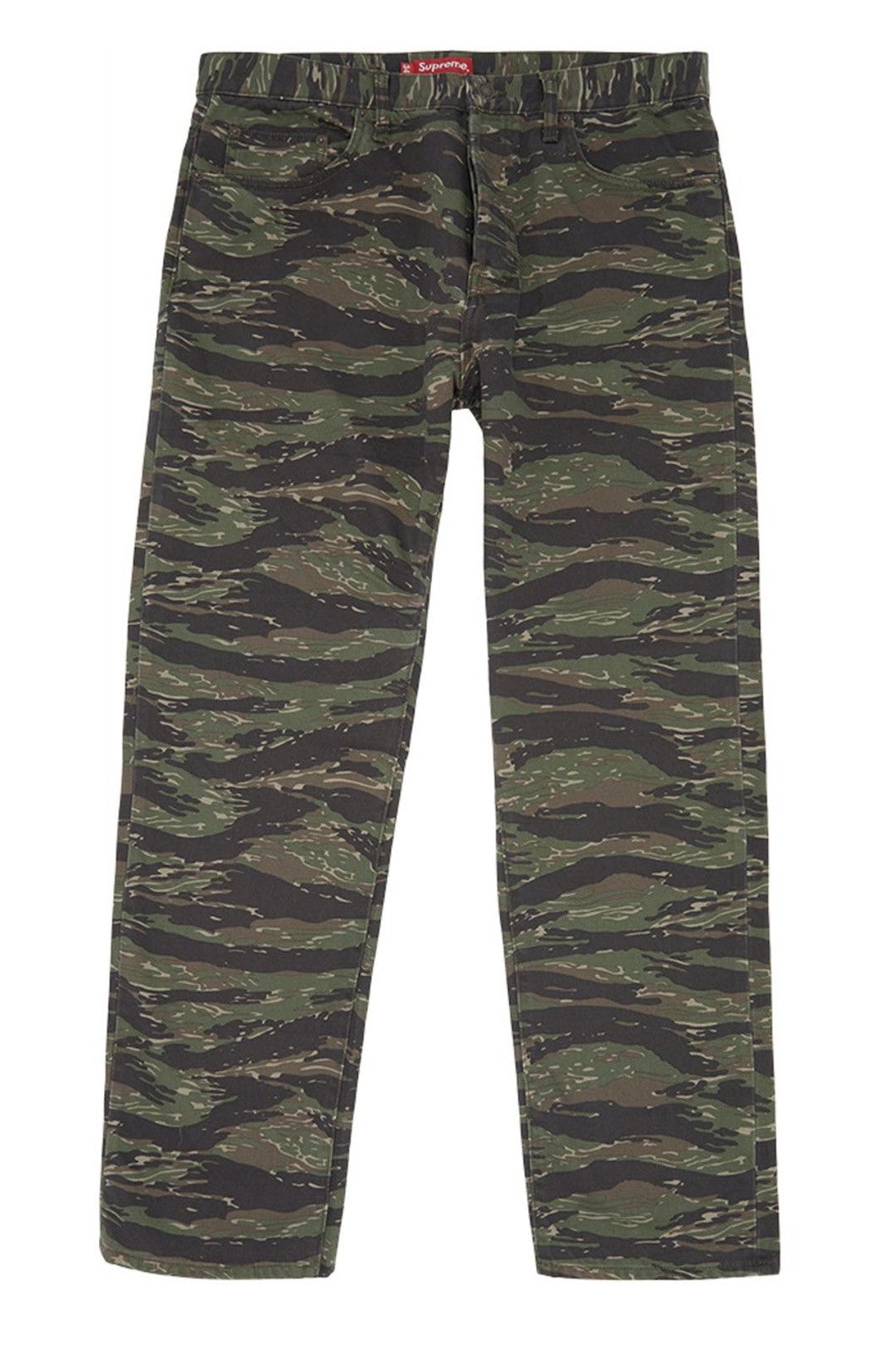 Supreme Regular Jean Tigerstripe Camo Sz: 30