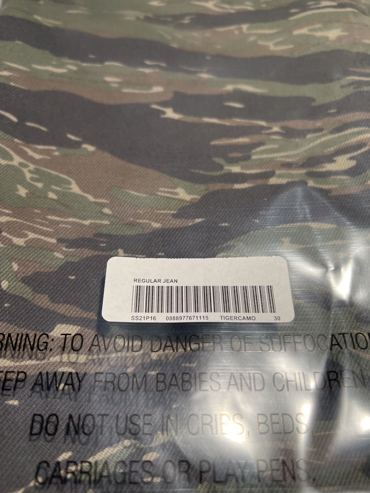 Supreme Supreme Regular Jean Tigerstripe Camo Sz: 30 | Grailed