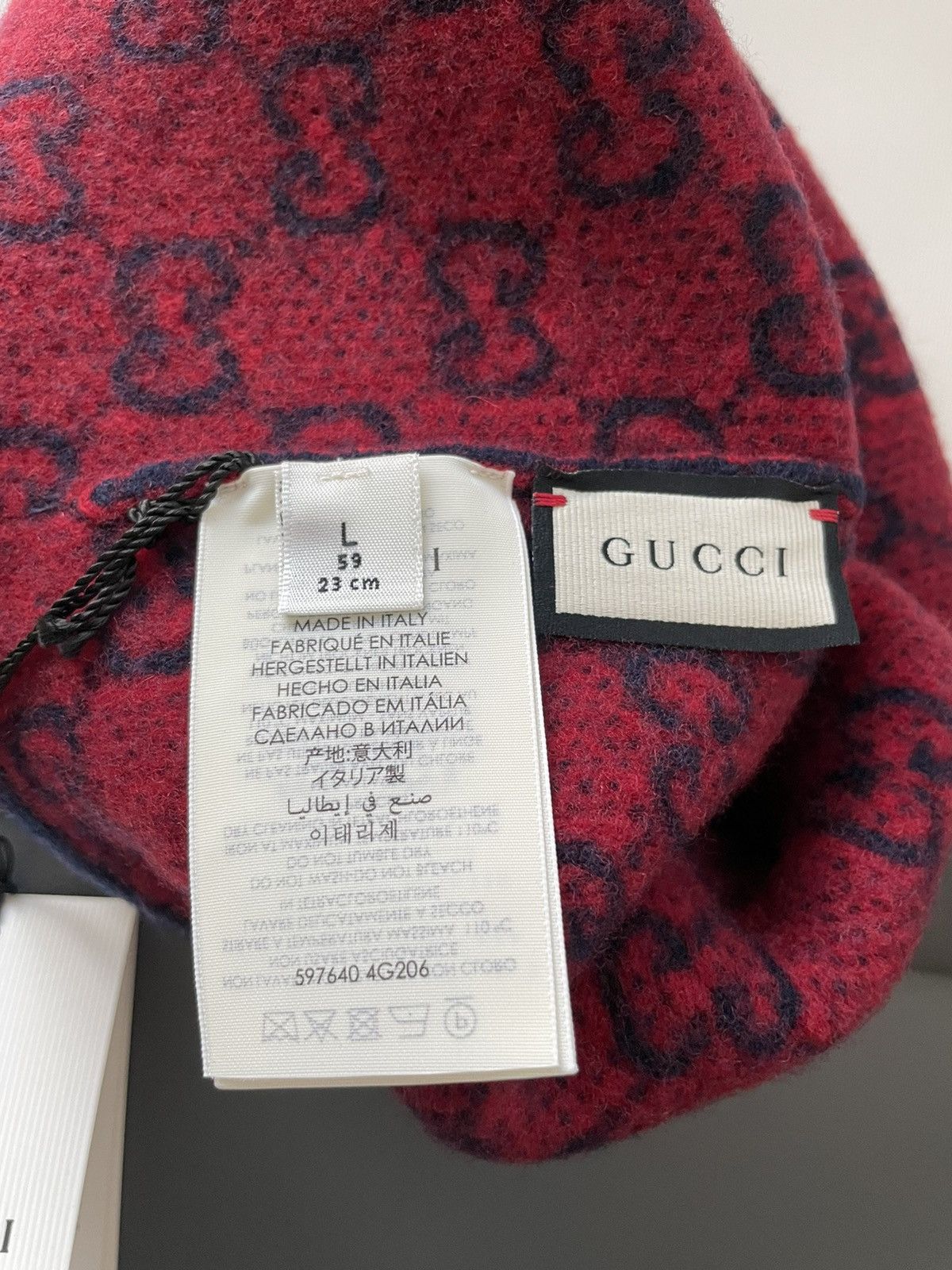 Gucci Limited Runway Sold Out Brand NEW Monogram GG Logo Wool Hat Size ONE SIZE - 5 Thumbnail
