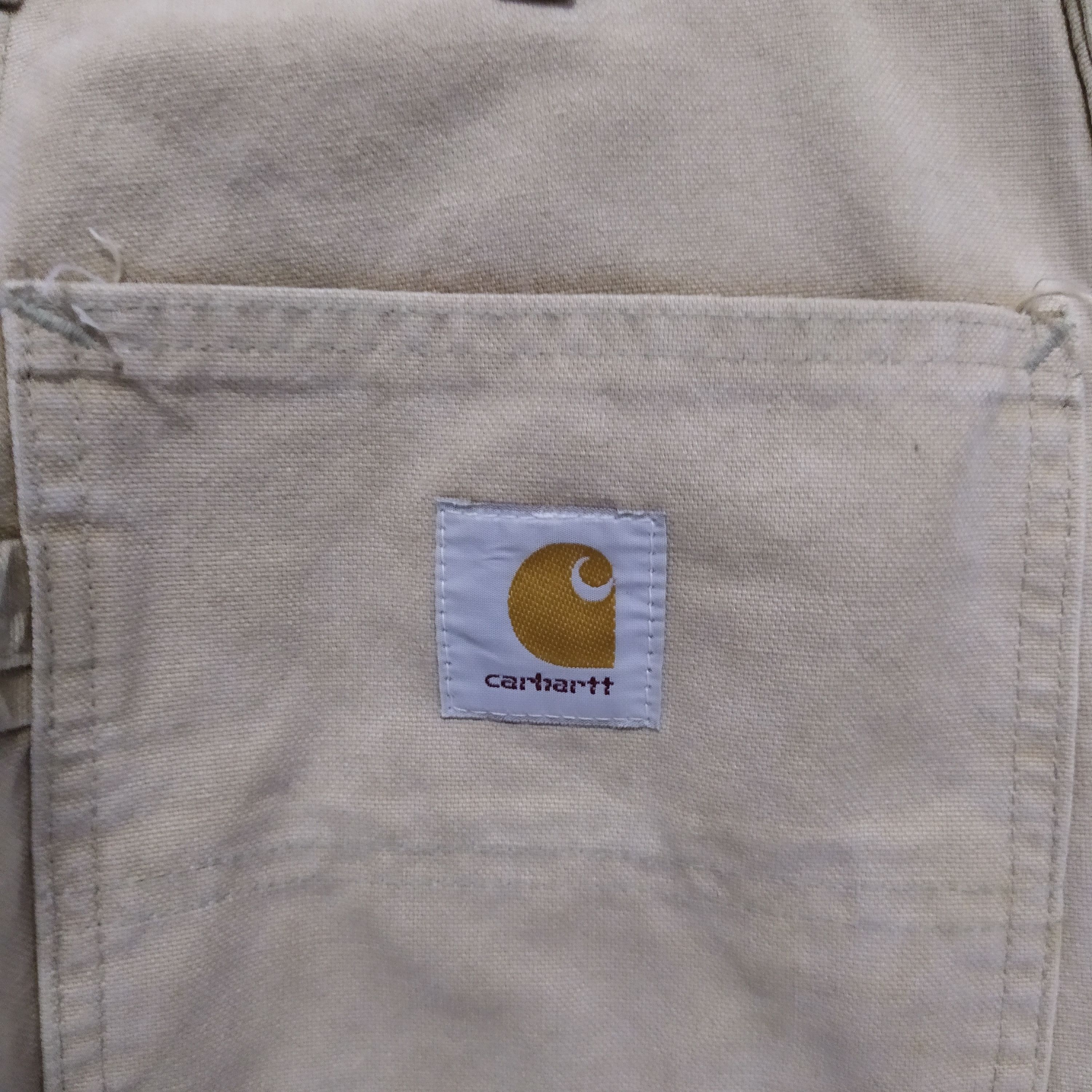 Carhartt VTG CARHARTT MADE IN USA CARPENTER DUCK CANVAS (D283) Size US 29 - 3 Thumbnail