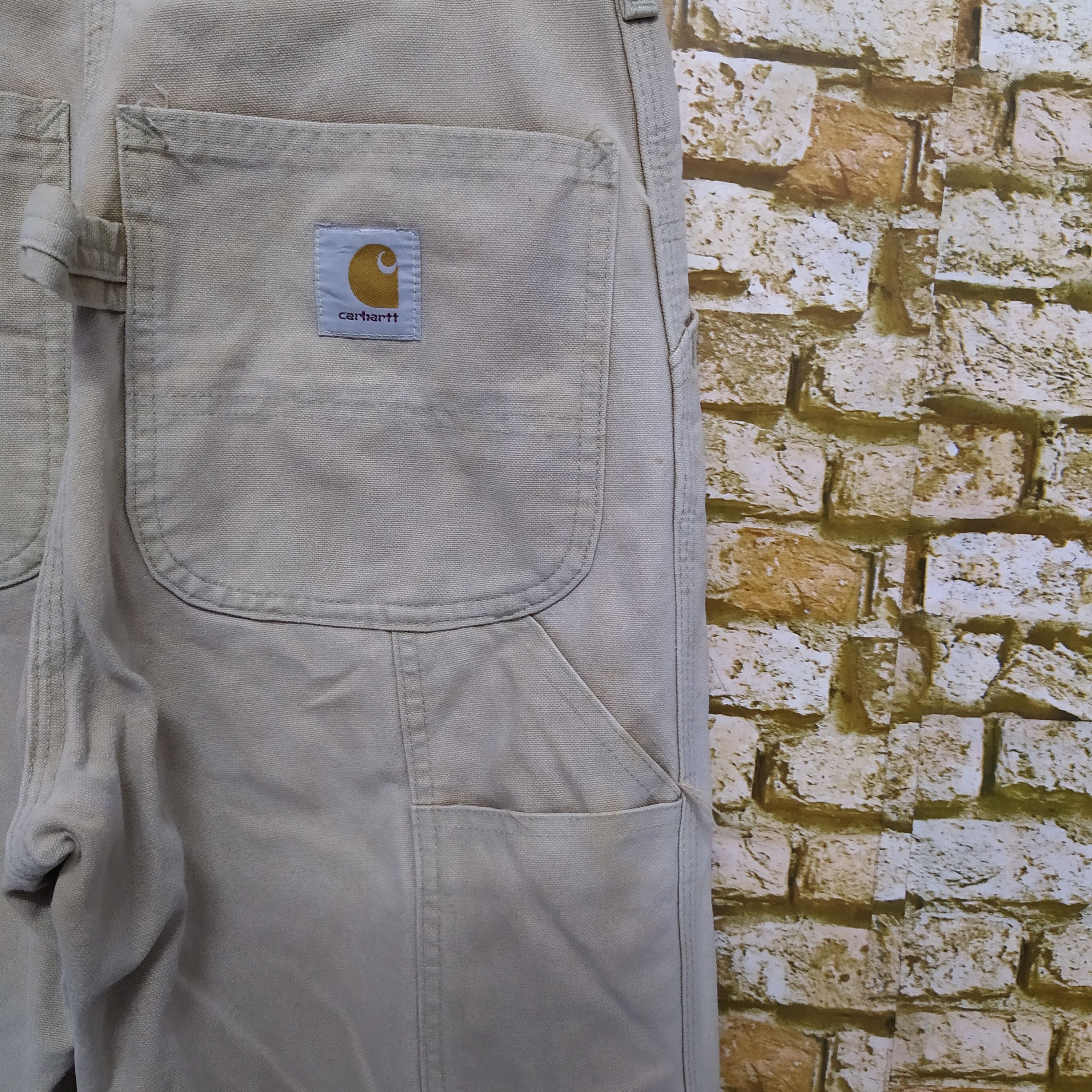 Carhartt VTG CARHARTT MADE IN USA CARPENTER DUCK CANVAS (D283) Size US 29 - 2 Thumbnail