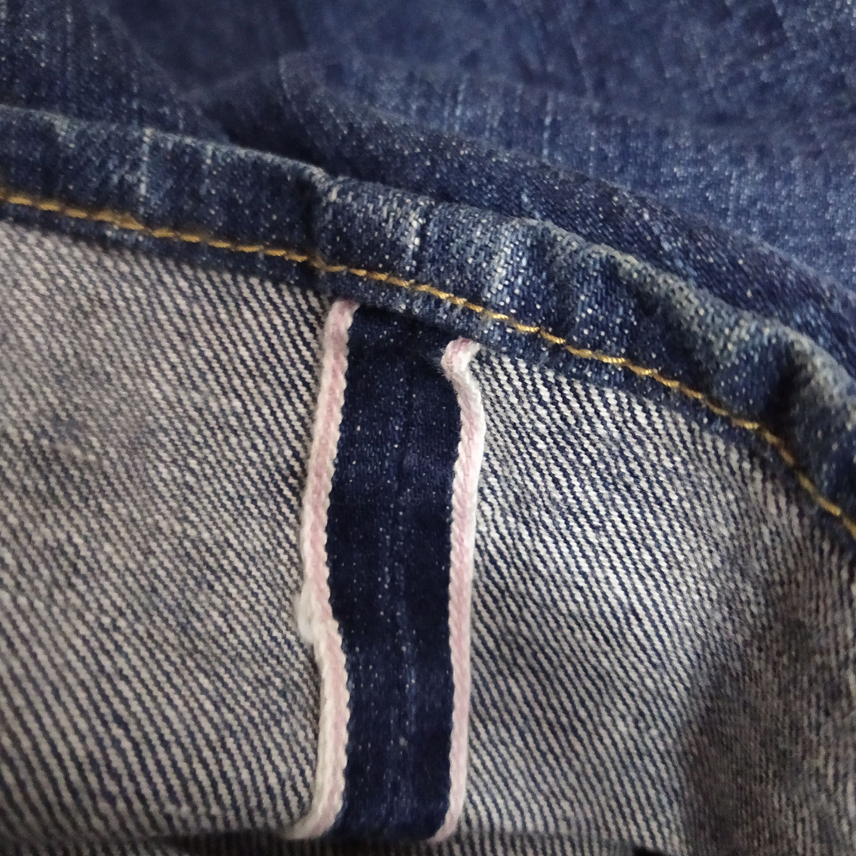 Japanese Brand ACOUSTIC DENIM JPAAN SELVEDGE DISTRESSED (D287) Size US 32 / EU 48 - 8 Thumbnail