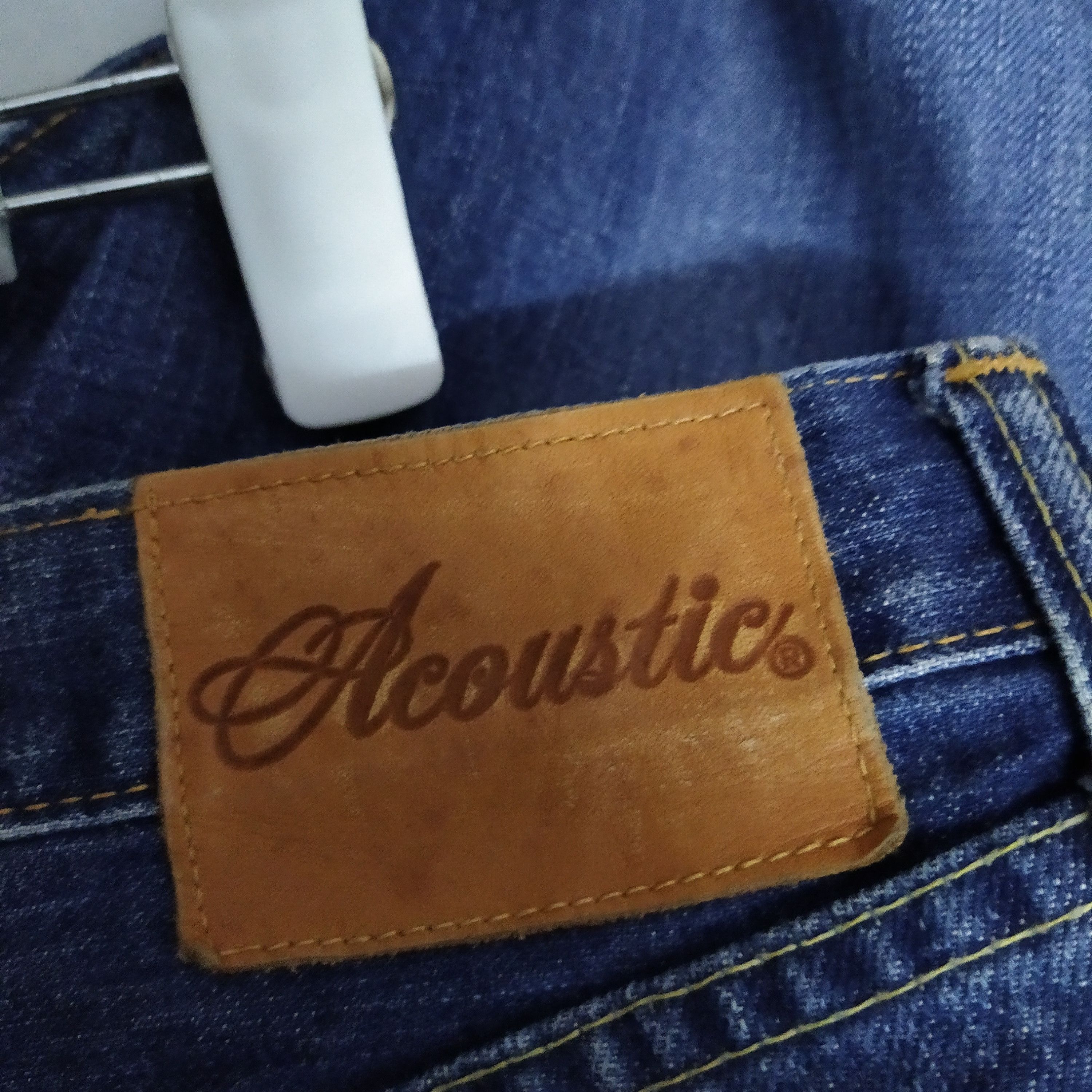 Japanese Brand ACOUSTIC DENIM JPAAN SELVEDGE DISTRESSED (D287) Size US 32 / EU 48 - 6 Thumbnail