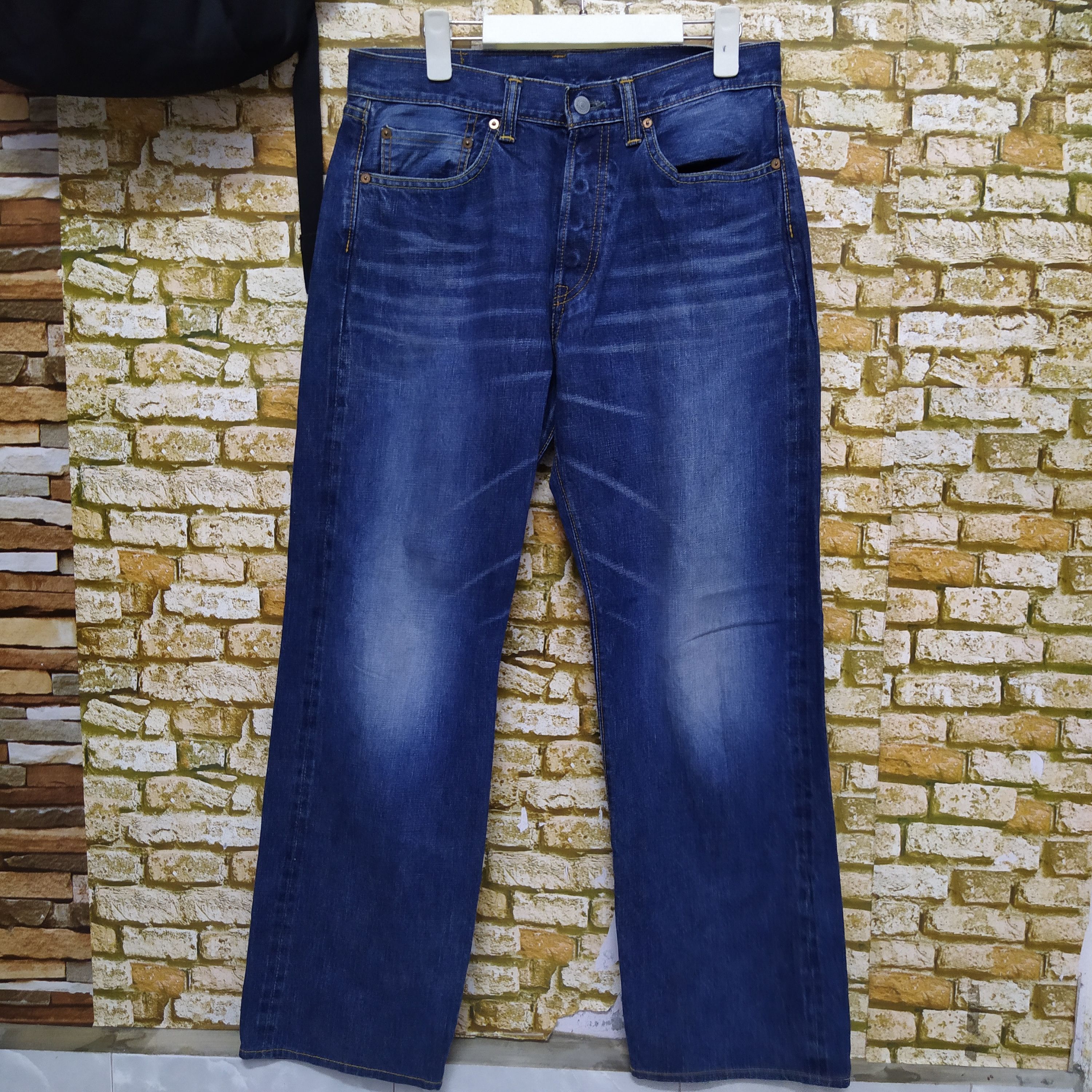Japanese Brand ACOUSTIC DENIM JPAAN SELVEDGE DISTRESSED (D287) Size US 32 / EU 48 - 1 Thumbnail