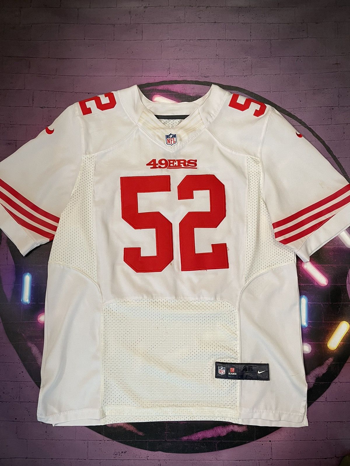 PATRICK WILLIS #52 NIKE ON FIELD JERSEY, SAN FRANCISCO 49ERS, MEN&