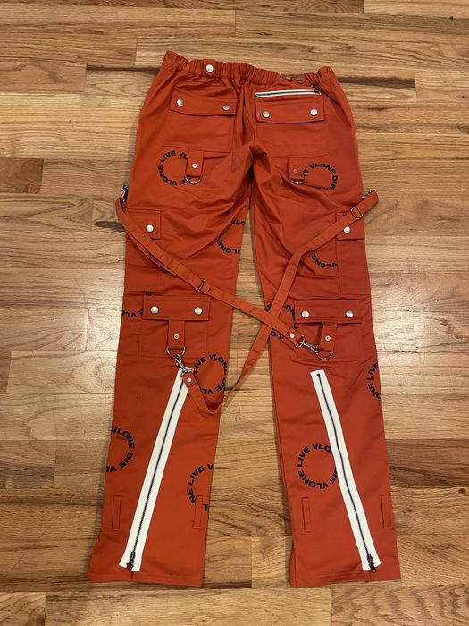 リックオウエンスVlone live alone die alone pants ボンテージ