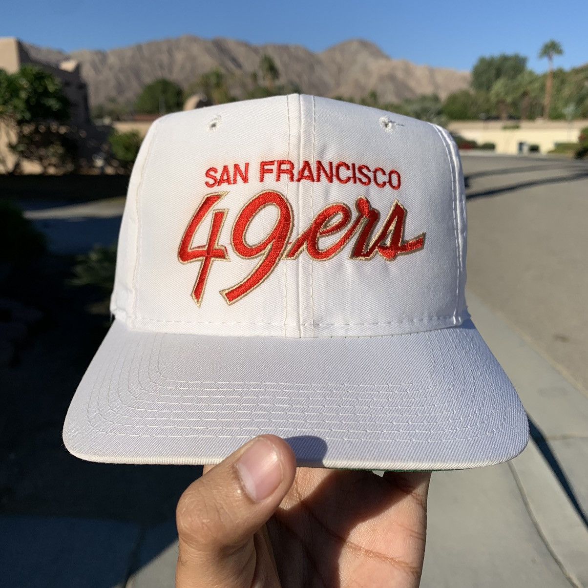 vintage sports specialties snapback san francisco 49ers script hat cap 90s