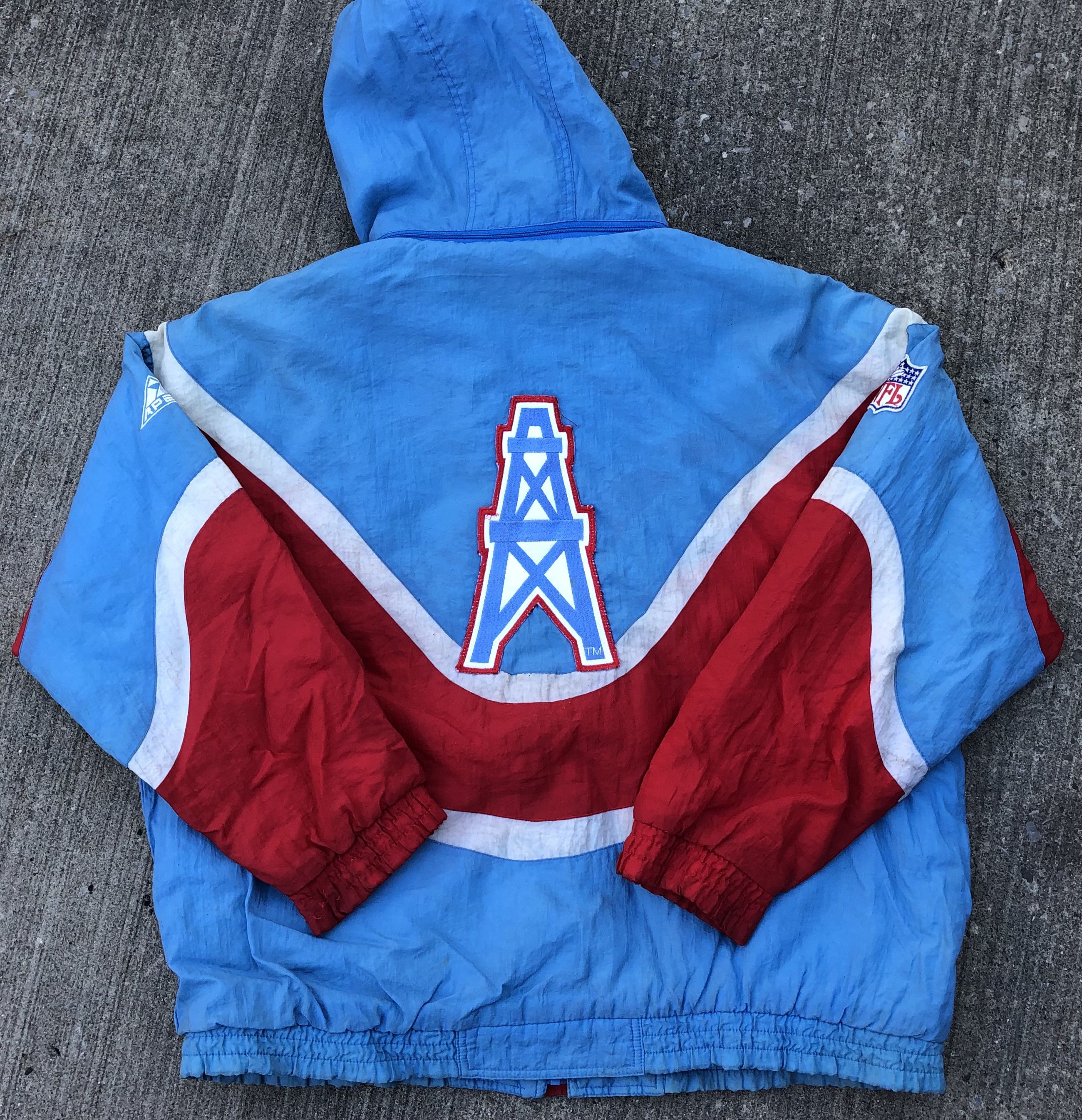 Vintage Vintage Houston Oilers Apex One Rare NFL Jacket Grailed