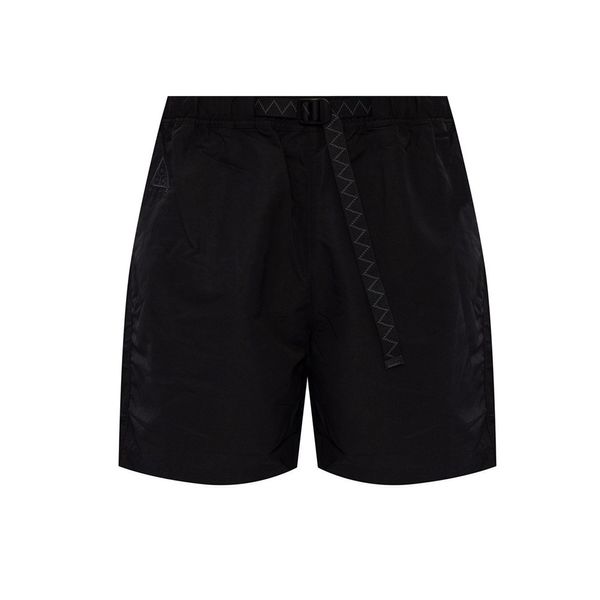 Nike Nike ACG Woven Zipper Pockets Nylon Belted Black Shorts | Grailed