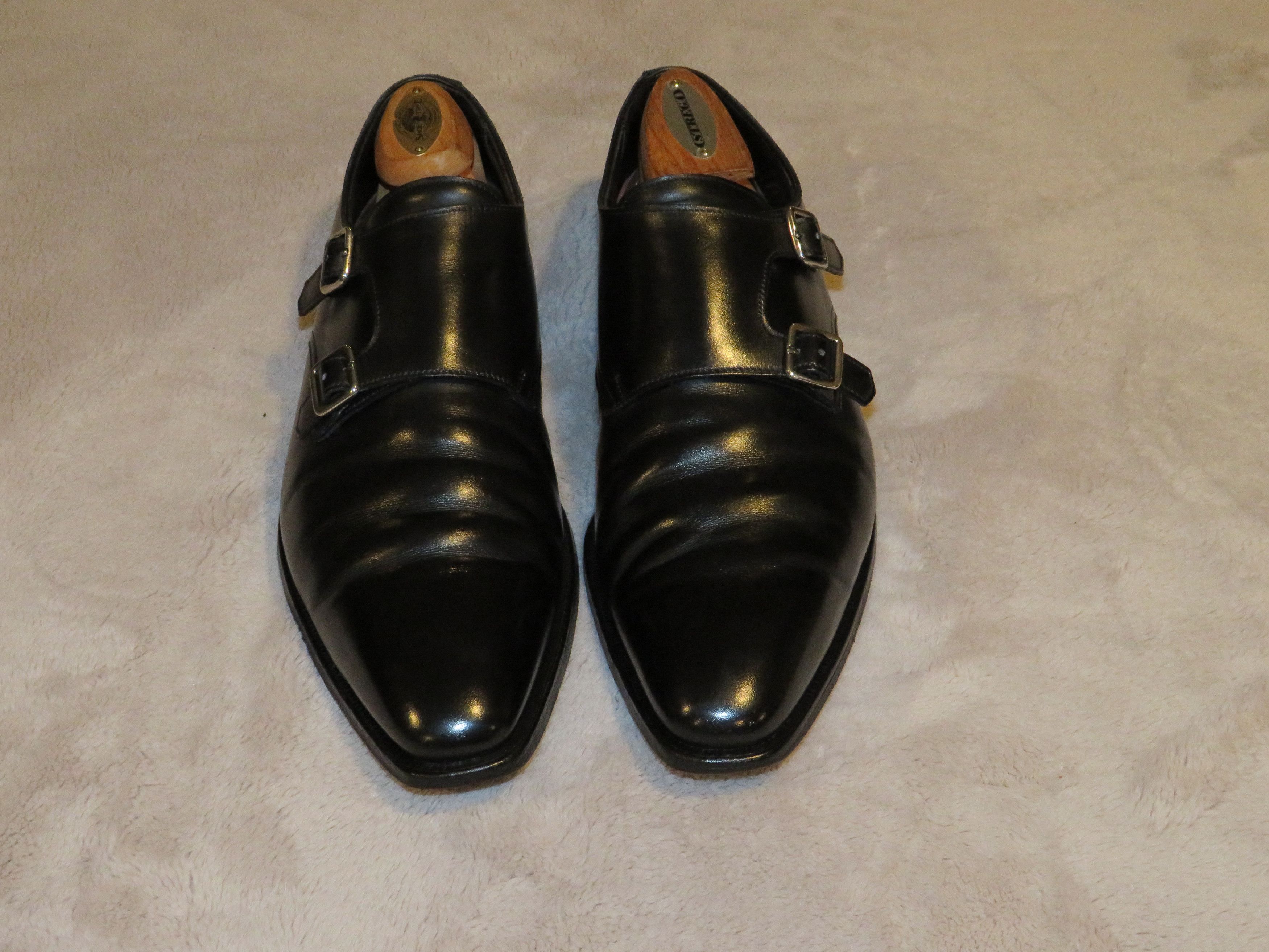 Crockett & Jones Seymour 2 Black Calf Leather Double Monk  display picture 2