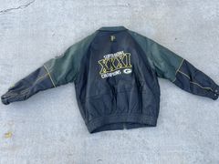 Vintage 1990s Green Bay Packers NFL Leather Bomber Jacket / Fall Outerwear / Leather Coat / Winter Outerwear / Streetwear Fashion / NFL