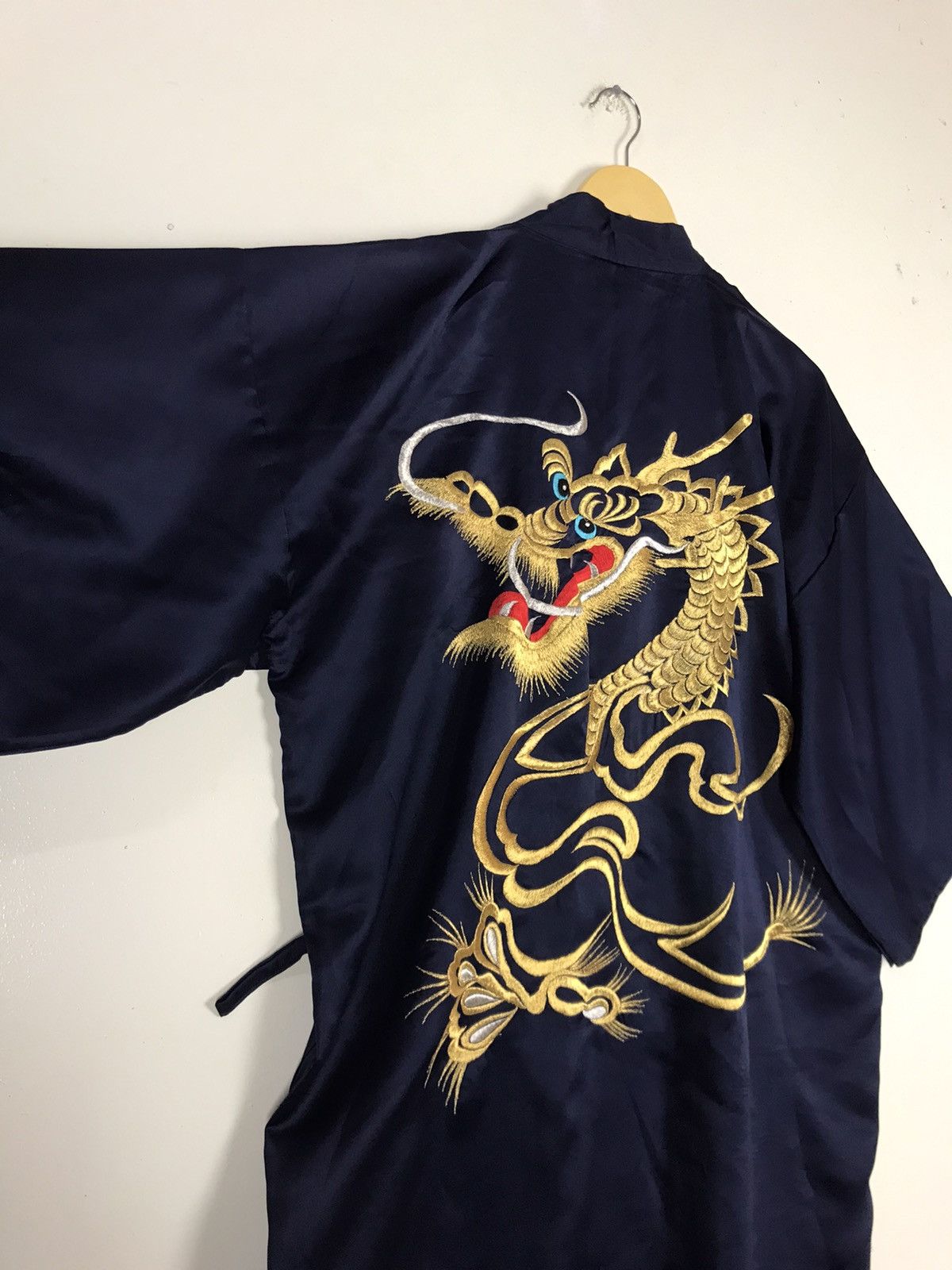 Japanese Brand Japanese Traditional Dragon Embroidery Soft Polyester Kimono Size US M / EU 48-50 / 2 - 6 Thumbnail