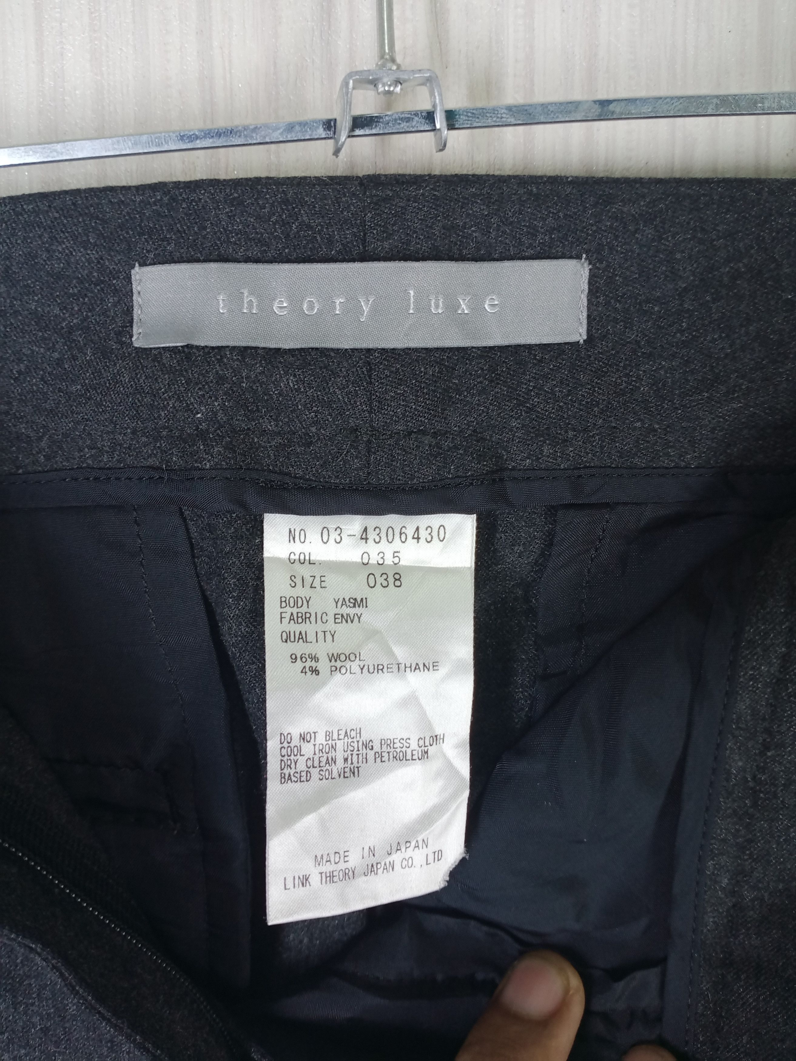 Theory MADE IN JAPAN THEORY WOOL PANTS Size US 30 / EU 46 - 3 Thumbnail
