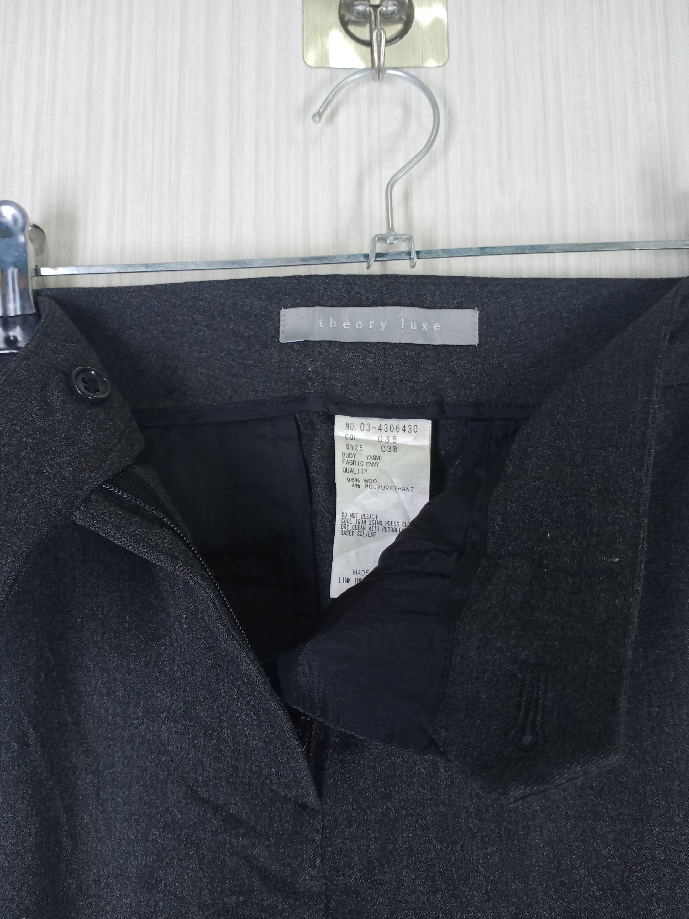 Theory MADE IN JAPAN THEORY WOOL PANTS Size US 30 / EU 46 - 2 Thumbnail