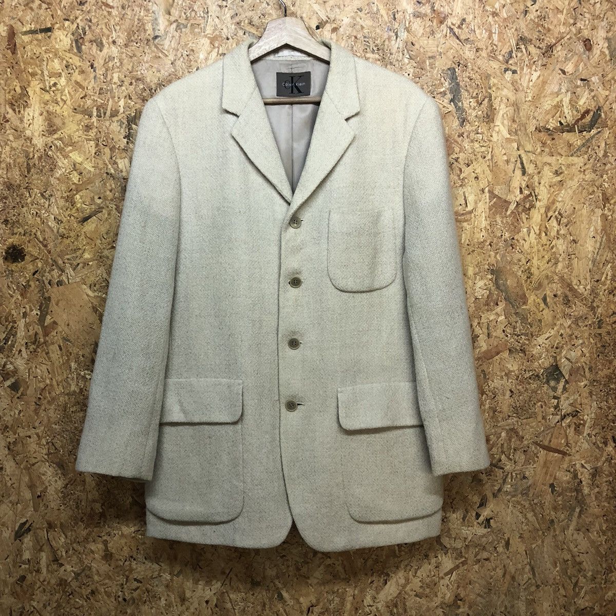 Calvin Klein CALVIN KLEIN WOOL BLAZER LIGHT JACKET Size US M / EU 48-50 / 2 - 1 Thumbnail