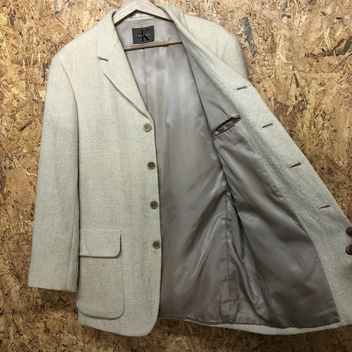 Calvin Klein CALVIN KLEIN WOOL BLAZER LIGHT JACKET Size US M / EU 48-50 / 2 - 5 Thumbnail