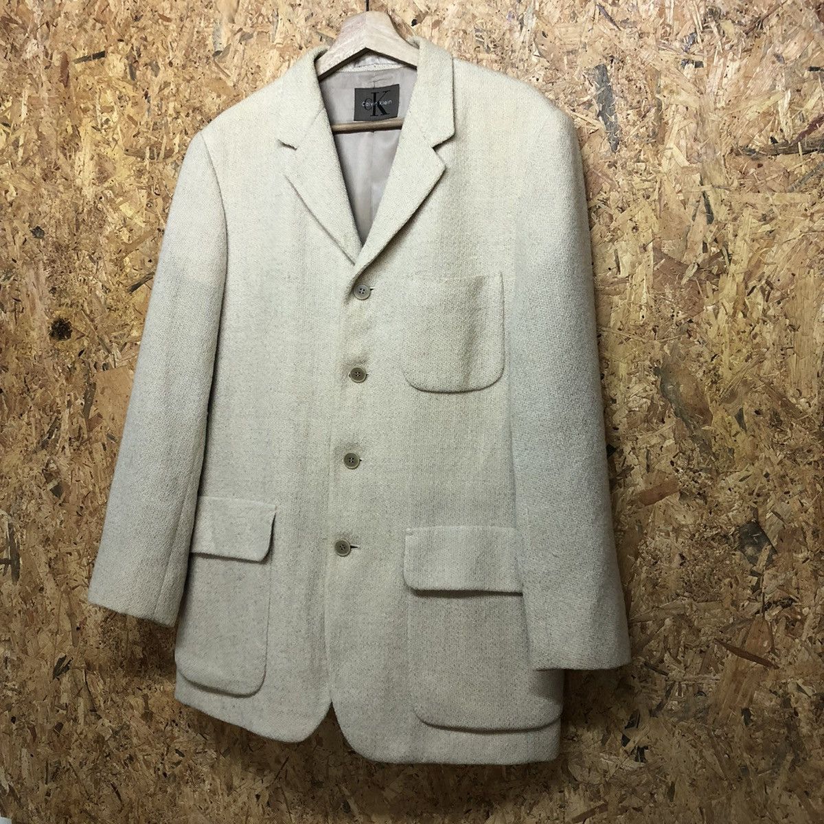 Calvin Klein CALVIN KLEIN WOOL BLAZER LIGHT JACKET Size US M / EU 48-50 / 2 - 3 Thumbnail