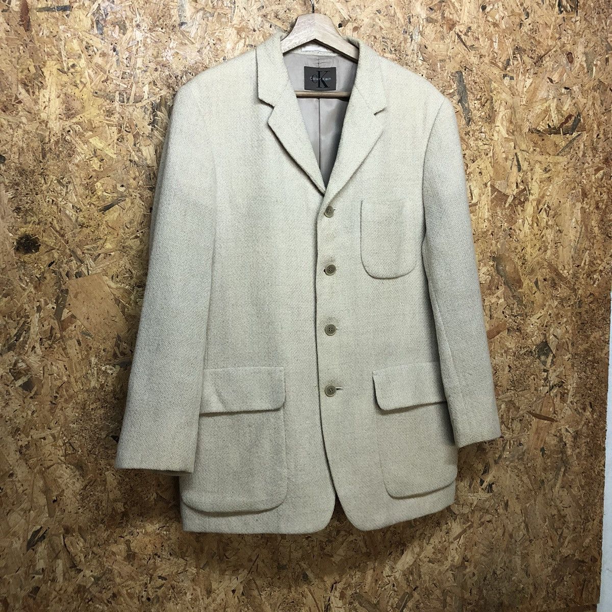 Calvin Klein CALVIN KLEIN WOOL BLAZER LIGHT JACKET Size US M / EU 48-50 / 2 - 2 Thumbnail
