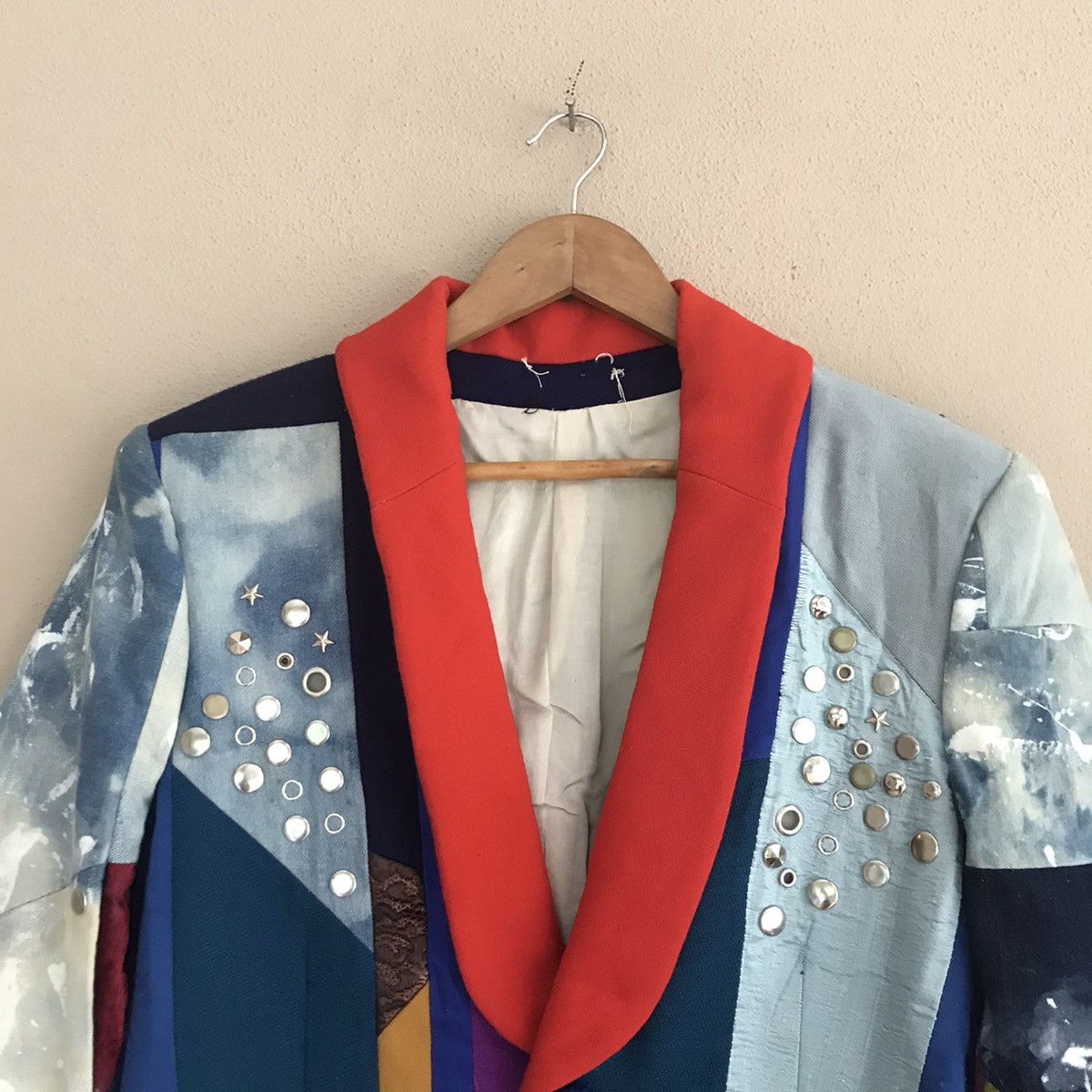 Japanese Brand Jacket pachwork costom made nice design Size US M / EU 48-50 / 2 - 5 Thumbnail