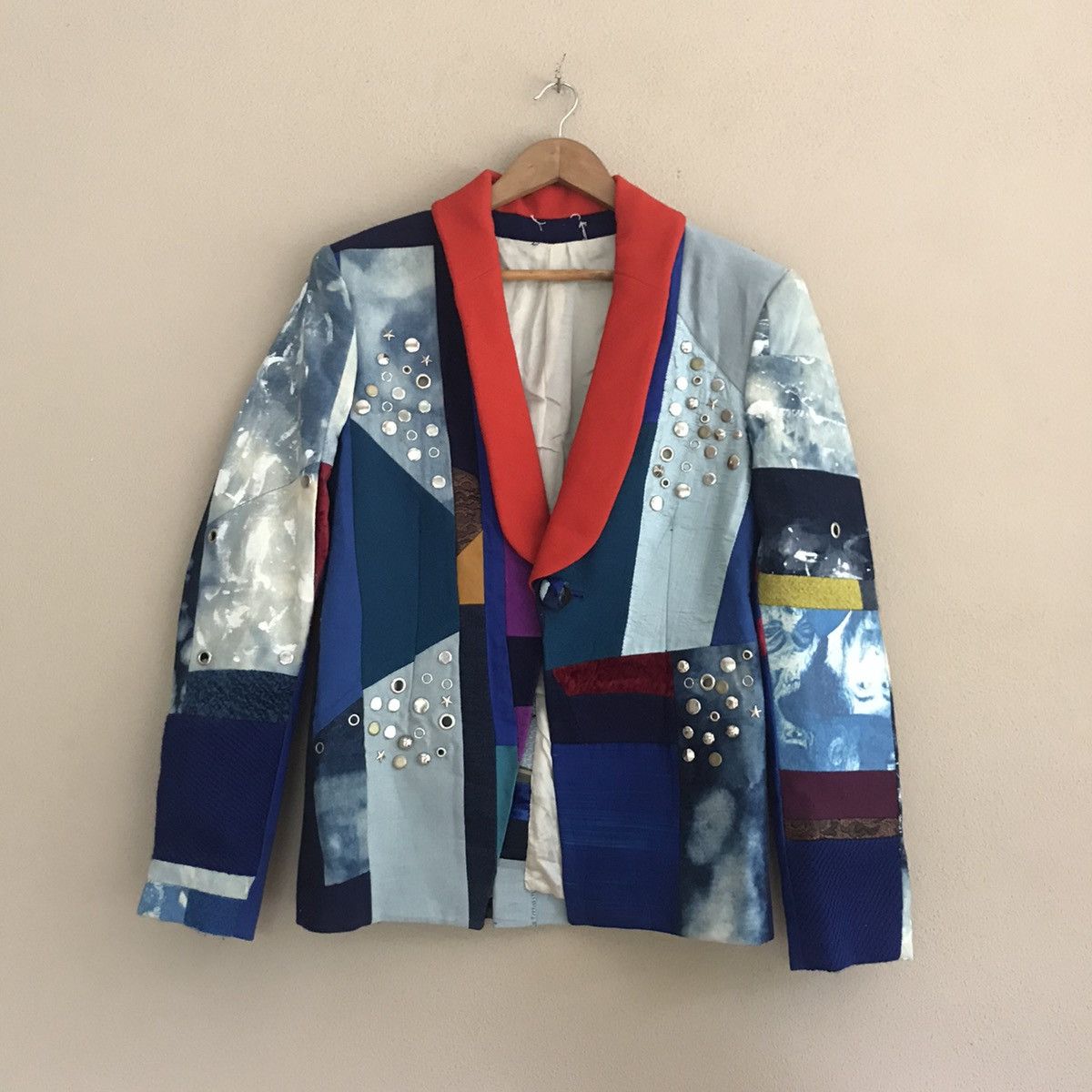 Japanese Brand Jacket pachwork costom made nice design Size US M / EU 48-50 / 2 - 1 Thumbnail