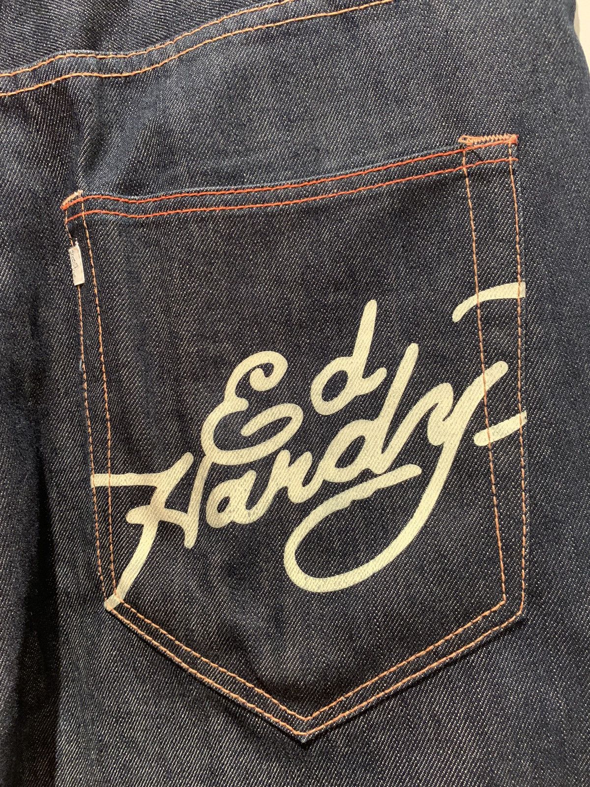 Christian Audigier *RARE* Ed Hardy Christian Audigier Embroidered Denim Jeans Size US 38 / EU 54 - 7 Thumbnail