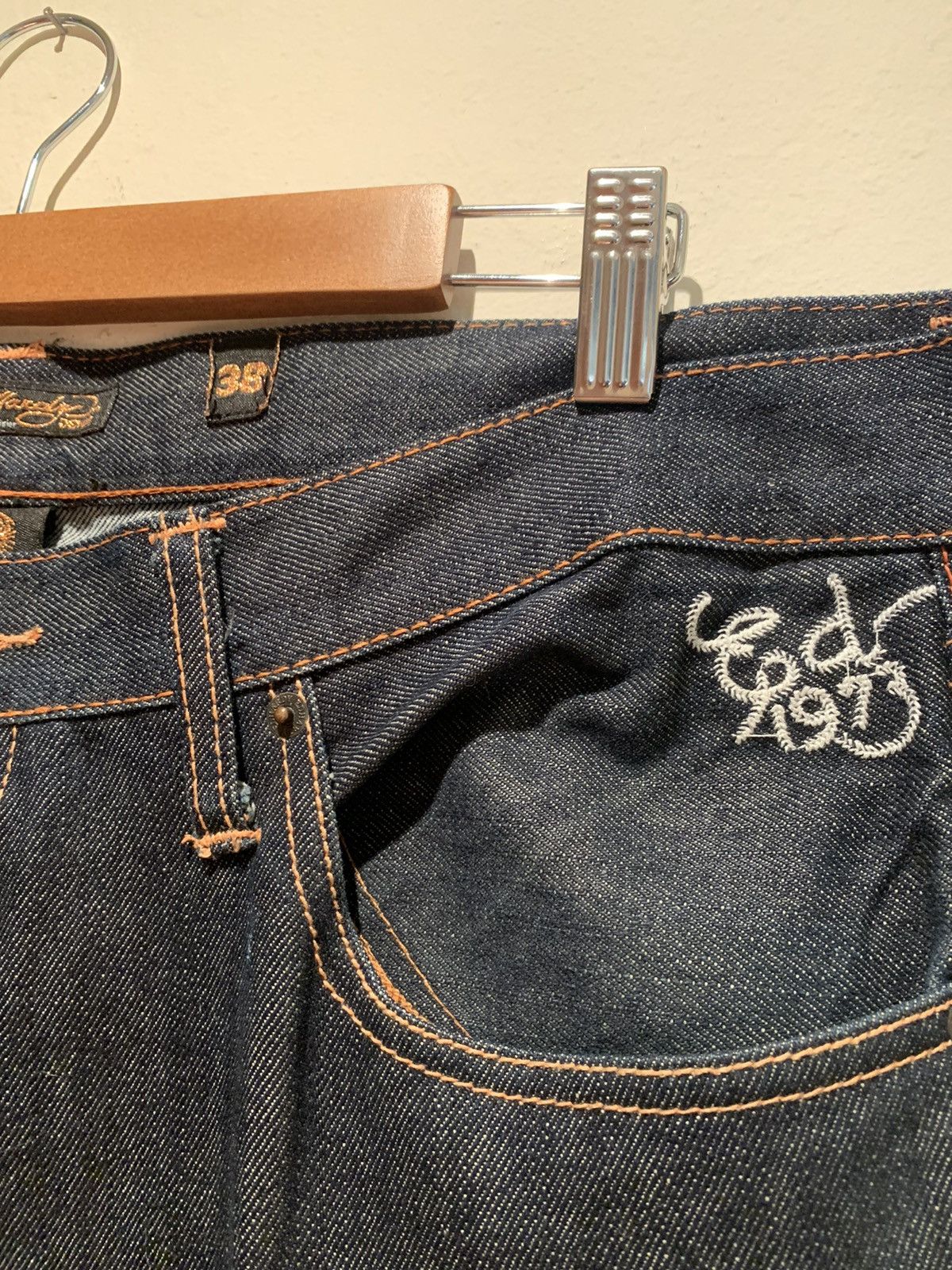 Christian Audigier *RARE* Ed Hardy Christian Audigier Embroidered Denim Jeans Size US 38 / EU 54 - 6 Thumbnail