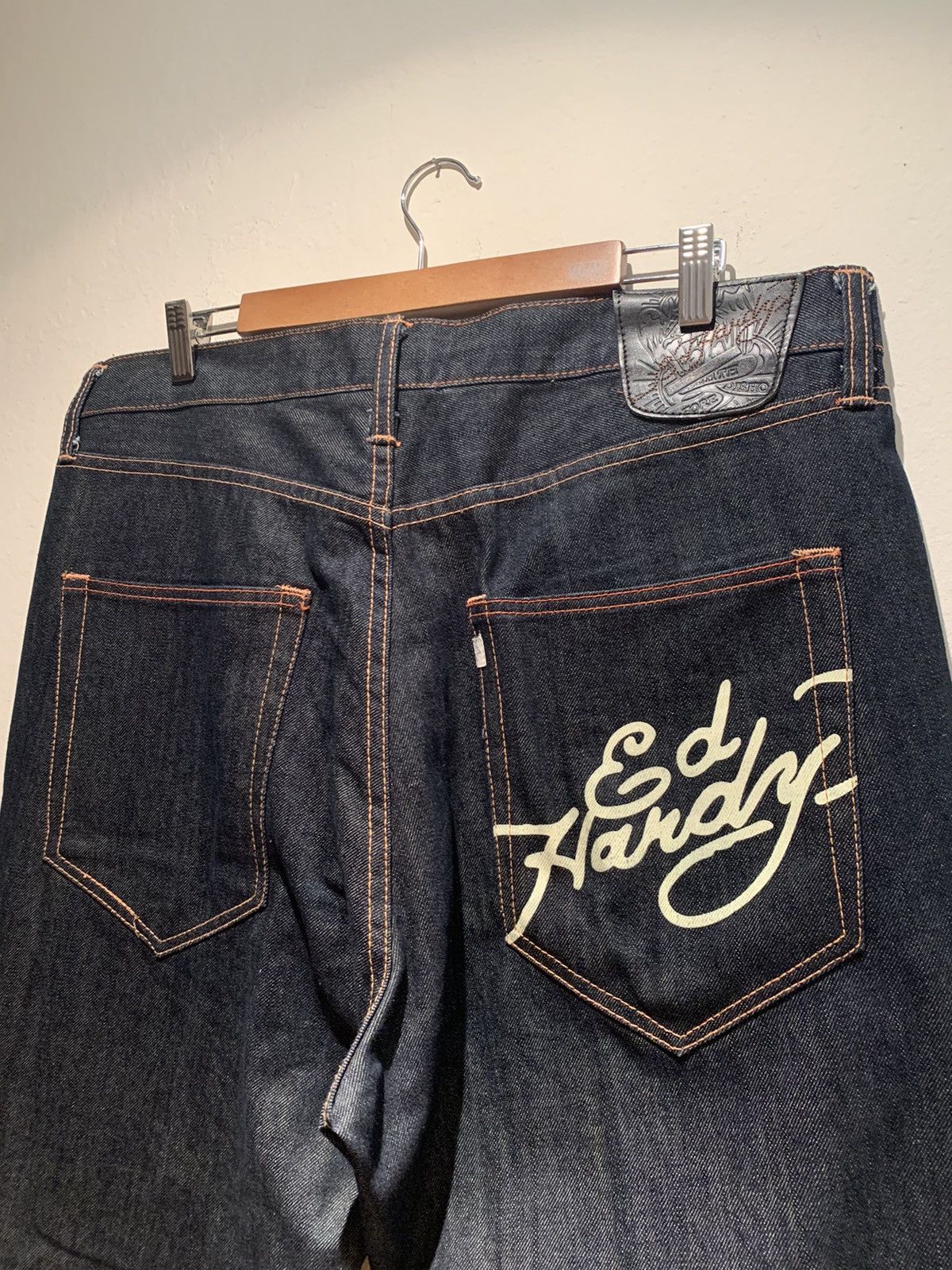 Christian Audigier *RARE* Ed Hardy Christian Audigier Embroidered Denim Jeans Size US 38 / EU 54 - 4 Thumbnail