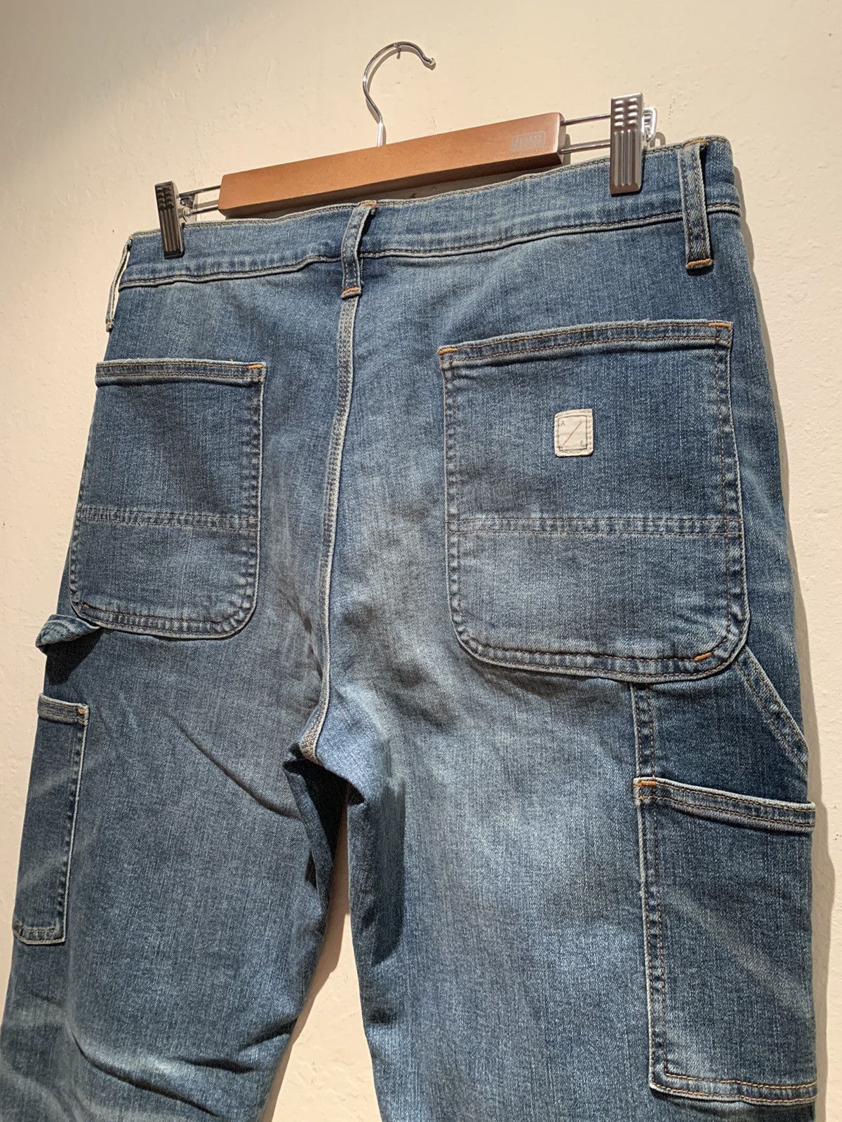 American Eagle Outfitters *RARE* New AEO Distressed Double Knee Stretch Denim Jeans Size US 32 / EU 48 - 5 Thumbnail