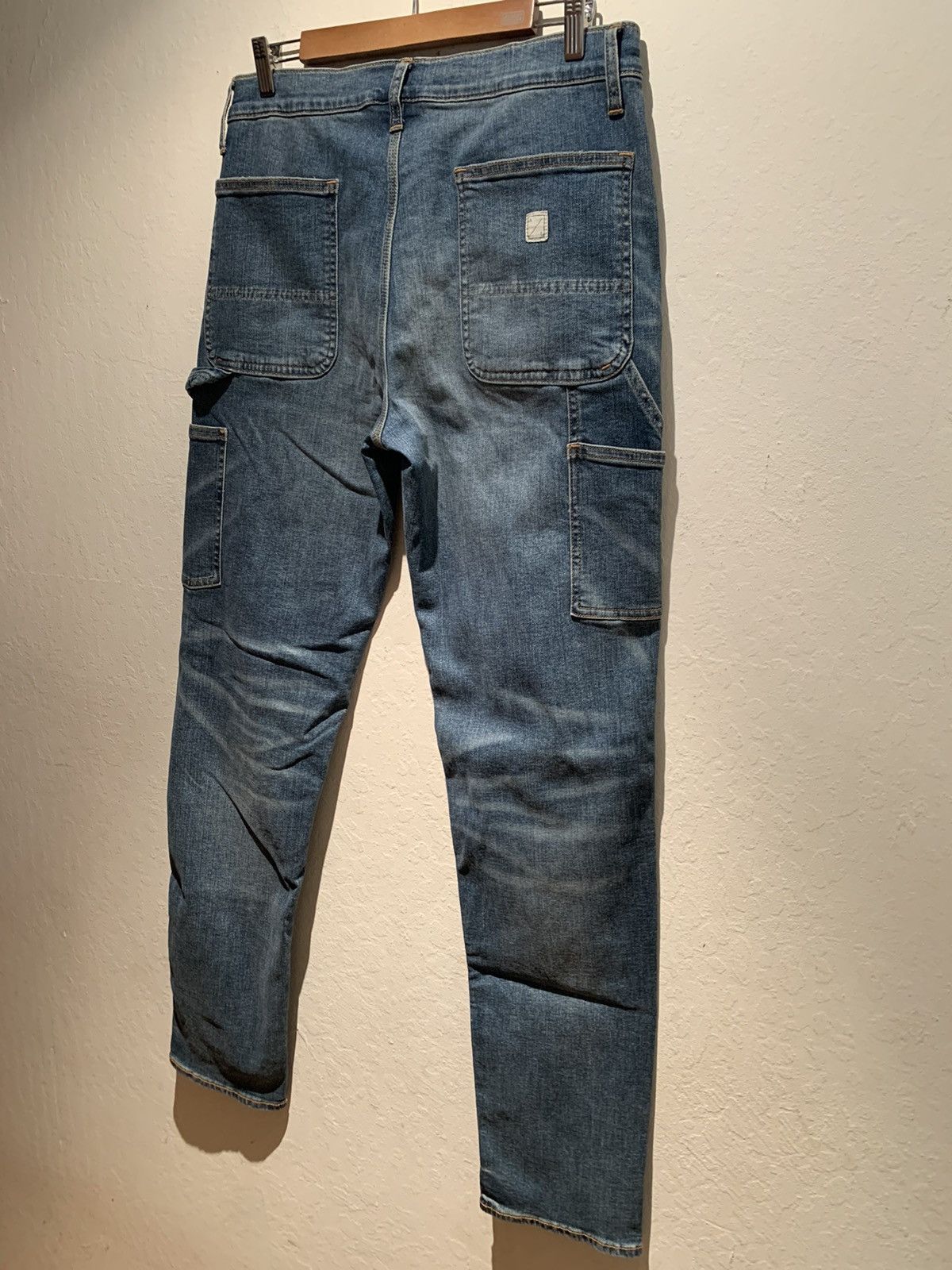 American Eagle Outfitters *RARE* New AEO Distressed Double Knee Stretch Denim Jeans Size US 32 / EU 48 - 2 Thumbnail