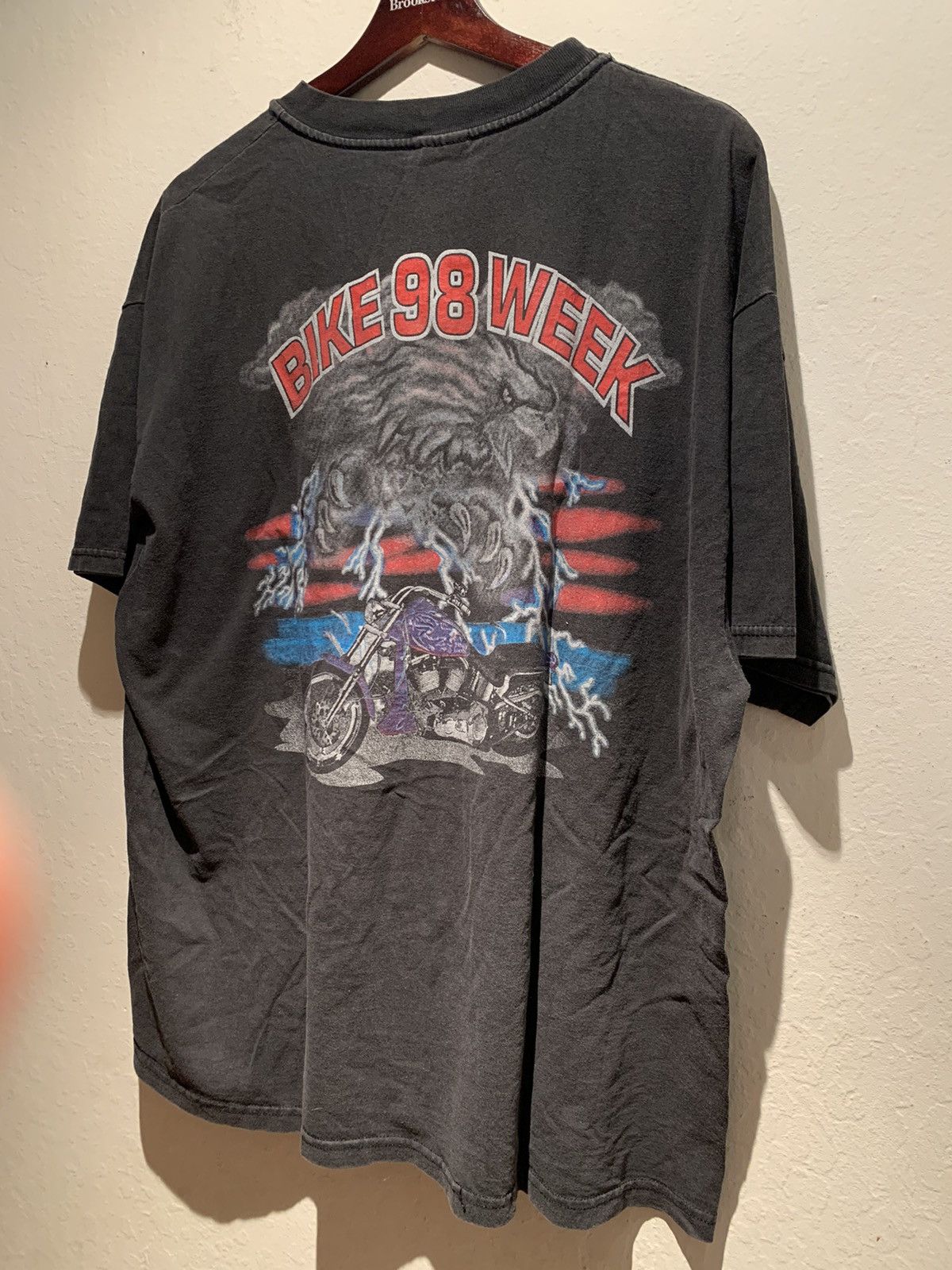 Other × Vintage *RARE* Vintage 1998 Daytona Beach Florida Bike Week T-Shirt Size US XL / EU 56 / 4 - 1 Thumbnail
