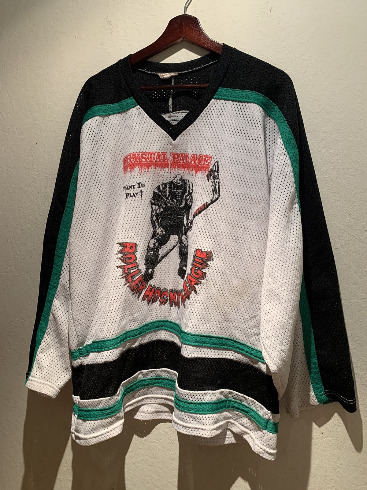 NHL × Vintage *RARE* Vintage Crystal Palace Hockey League Jersey - M/L Size US L / EU 52-54 / 3 - 1 Thumbnail