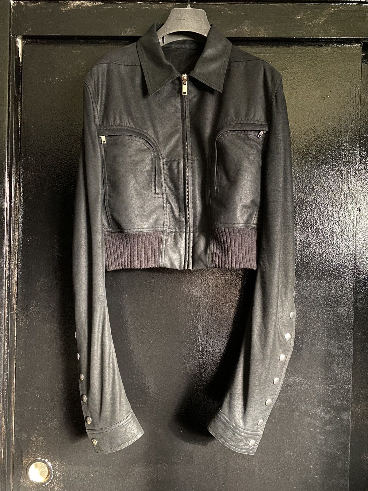 Rick Owens SS19 Babel Runway Leather Little Joe Jacket | Grailed