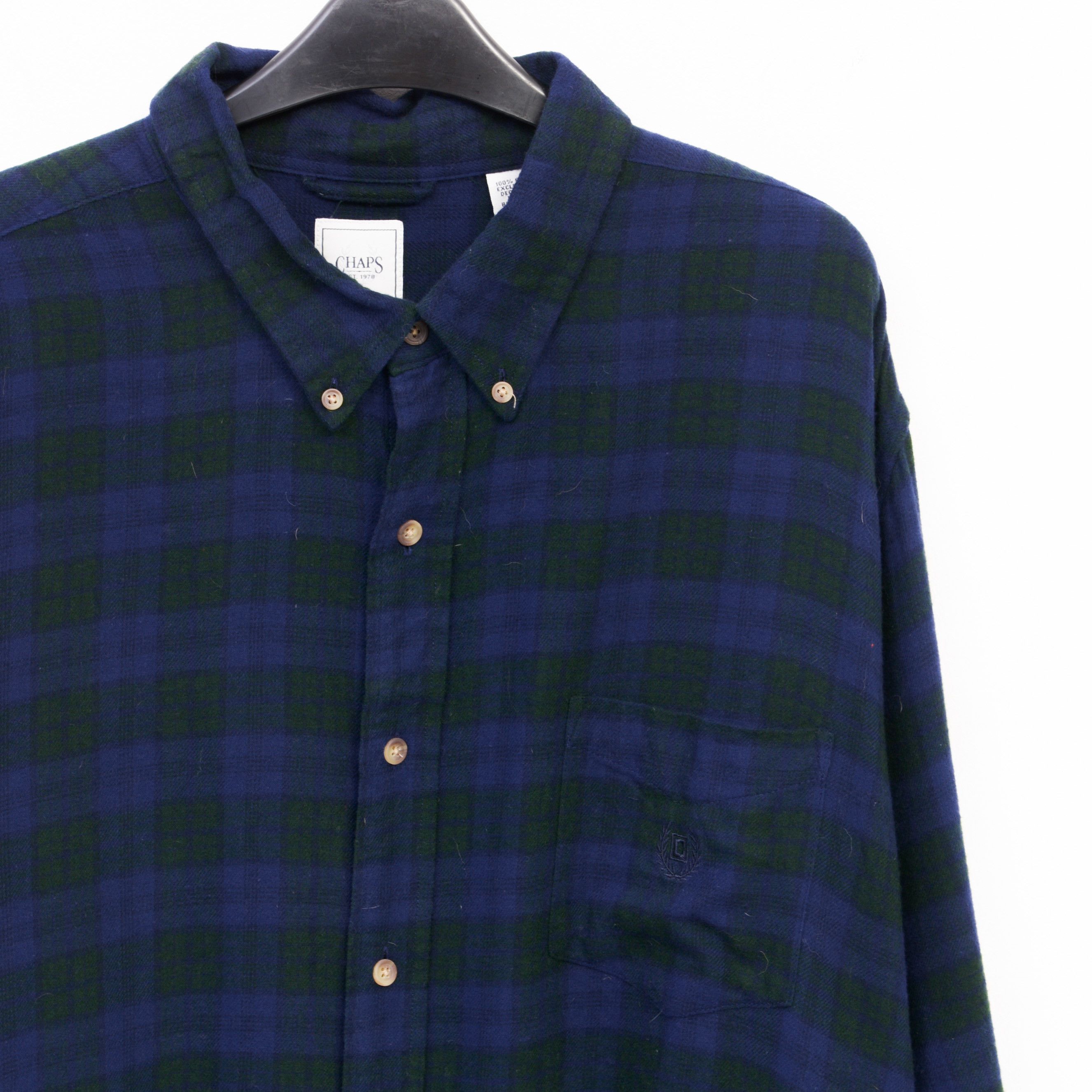 Chaps CHAPS 2XL Casual Shirt Check Plaid Button Long Sleeved Top Size US XXL / EU 58 / 5 - 2 Thumbnail