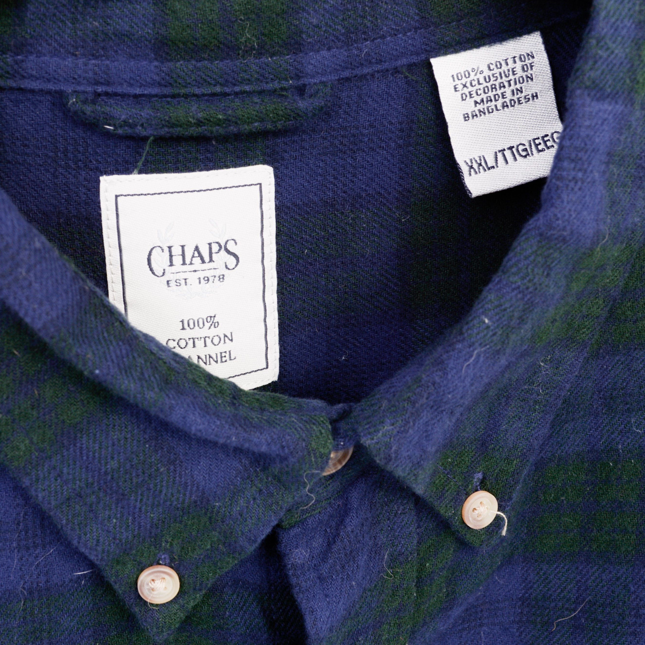 Chaps CHAPS 2XL Casual Shirt Check Plaid Button Long Sleeved Top Size US XXL / EU 58 / 5 - 3 Thumbnail