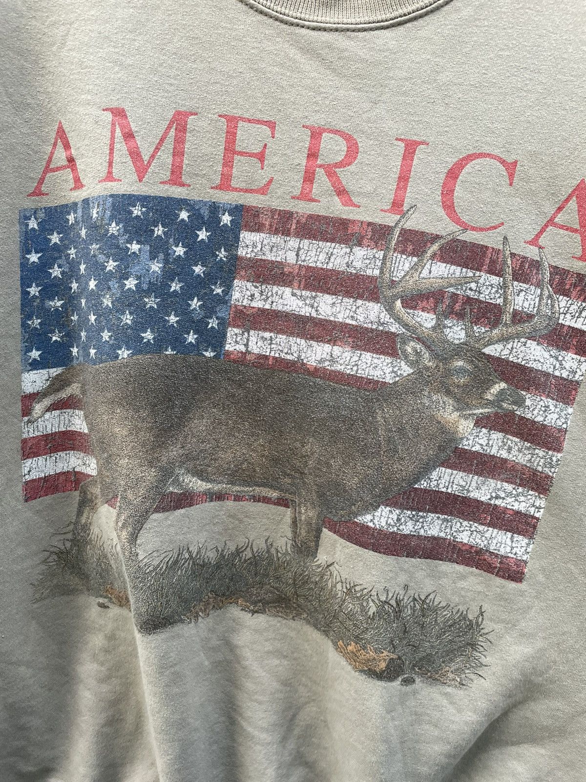 Vintage America 🇺🇸 “Nature & Flag” Jerzees VTG pullover crewneck Size US XXL / EU 58 / 5 - 3 Thumbnail