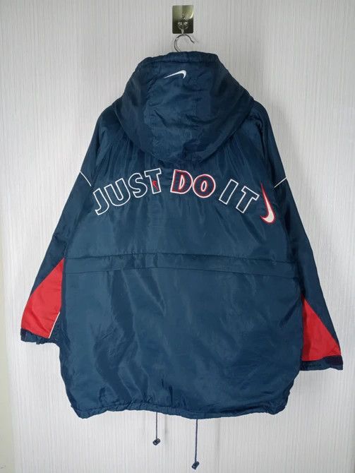 Nike Vintage Nike Just Do It Embroidered Logo Hoodie Size US XL / EU 56 / 4 - 1 Thumbnail