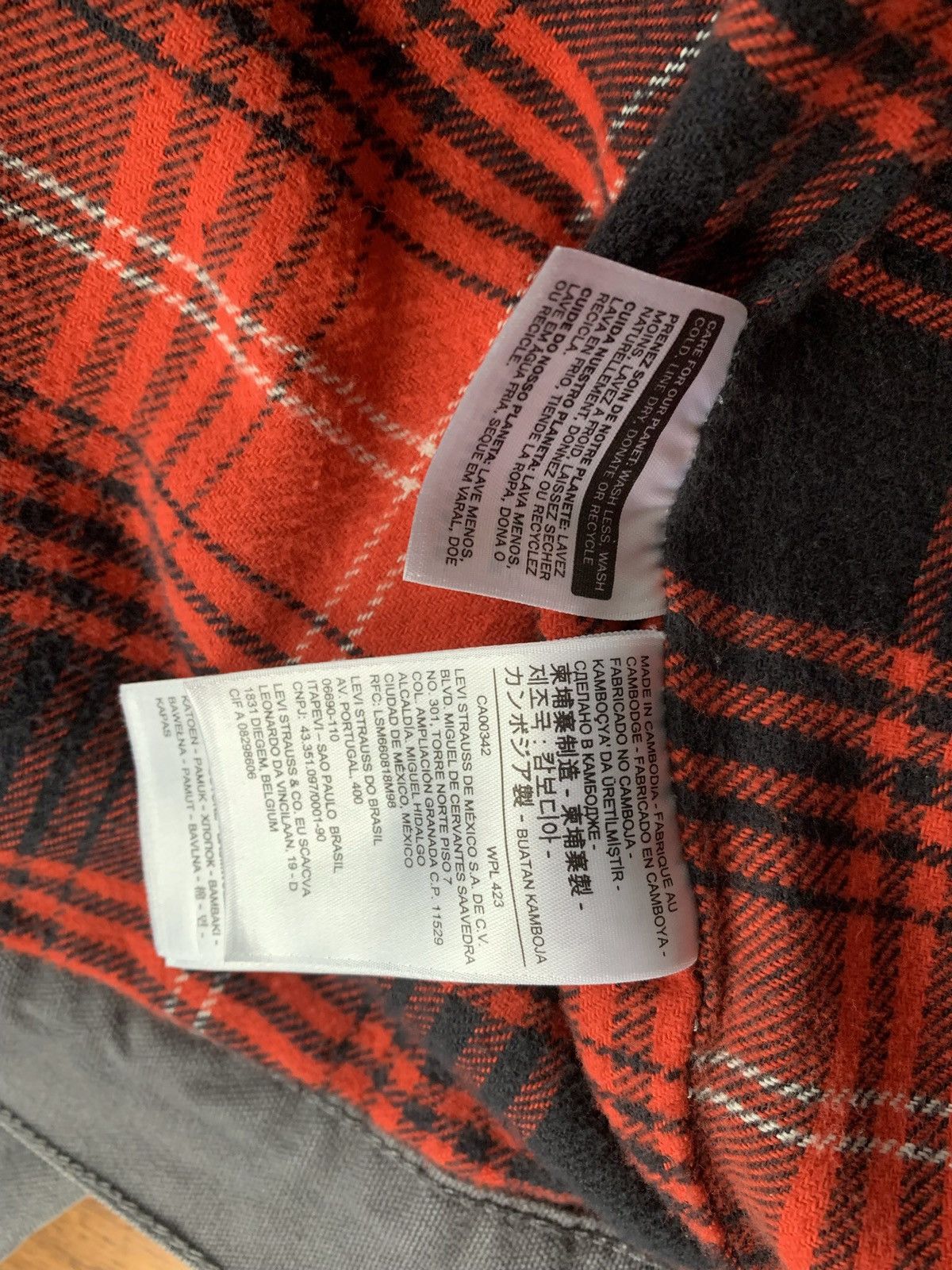 Levi's Canvas trucker with flannel lining Size US L / EU 52-54 / 3 - 4 Thumbnail