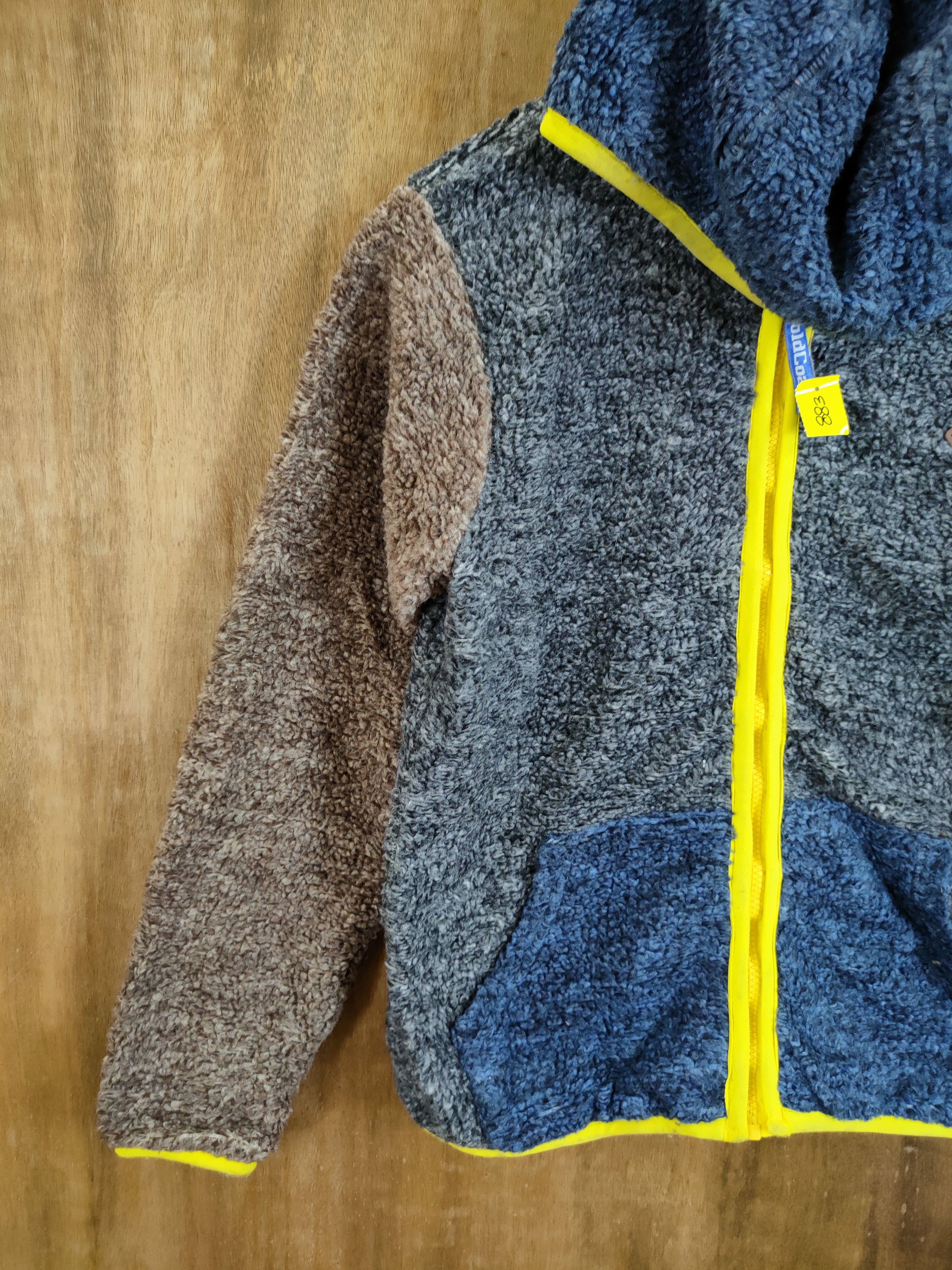 Japanese Brand DL Goldcost fleece sweater hoodie japan patchwork #883 Size US XS / EU 42 / 0 - 2 Thumbnail