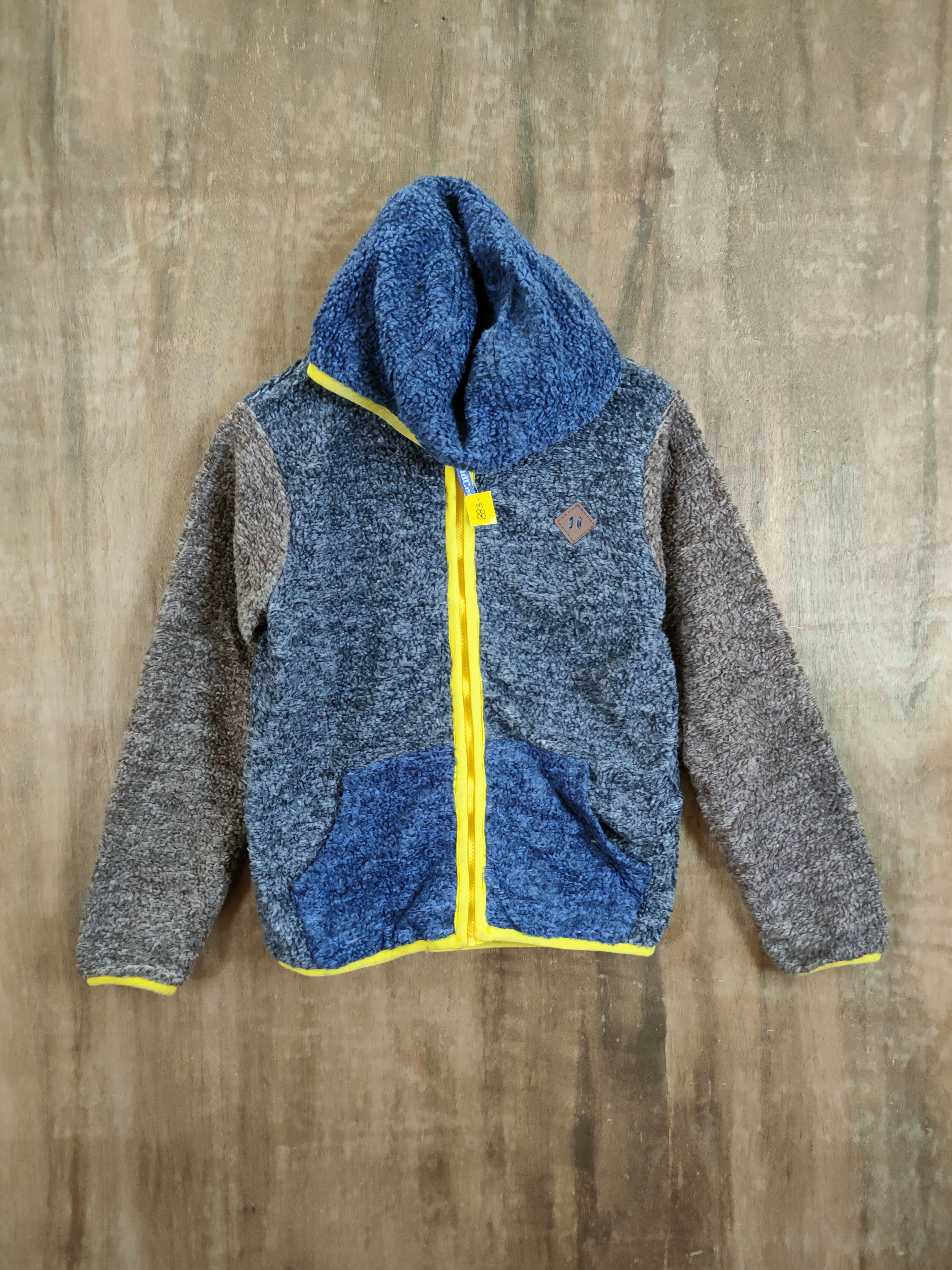 Japanese Brand DL Goldcost fleece sweater hoodie japan patchwork #883 Size US XS / EU 42 / 0 - 1 Thumbnail